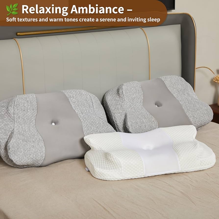 Amazon.com: BEYOND ALIEN Memory Foam Cervical Neck Pillows for