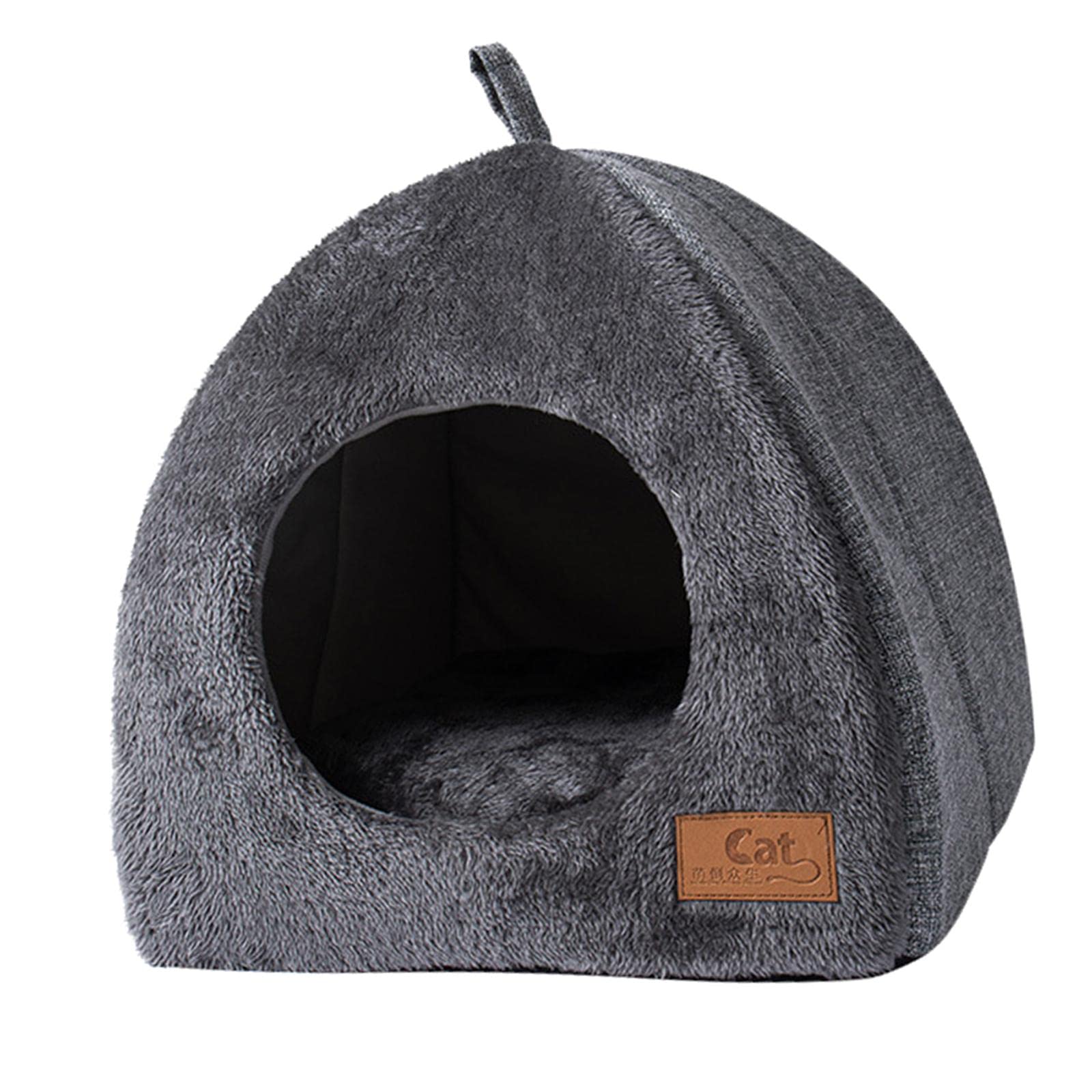 Grande Cuccia per Gatti, Cesta a Nido, Cuscino Morbido, Accessori per Animali Domestici, Cuccia Spessa, Cuccia Calda per Cuccioli, Cuscino, Grigio