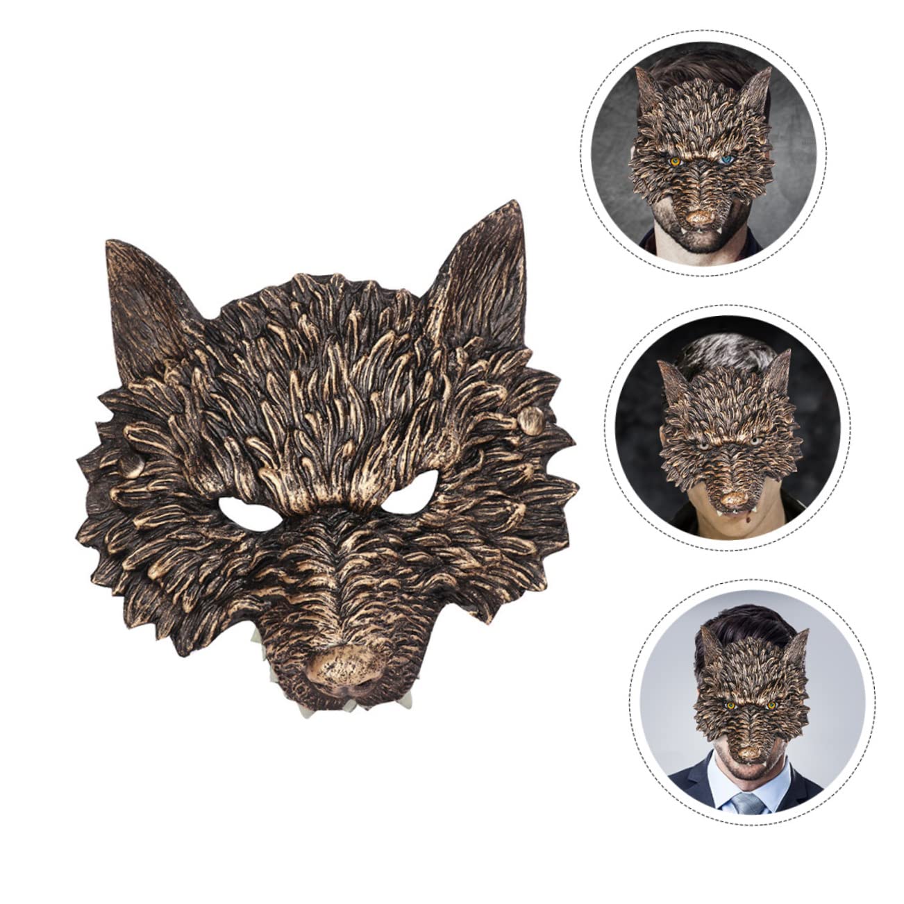 Toyvian Lot De 5 Masques Décoratifs 3d En Pu Pour Halloween Accessoires De Déguisement Pour Garçons Et Filles