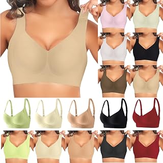 Jelly Bras for Women Push Up No Underwire Bra Ultra Soft Yoga Bralette Full Coverage Everyday Sport Vest Brassiere