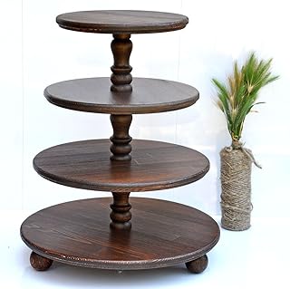 Demountable 4-tier wood cupcake stand for wedding Wooden cupcake holder tier Wooden cupcake stands Wooden cake stand Rustic Baby shower decoration Wedding centerpiece wood Rustic cake stand