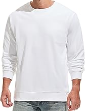 RONOMO Herren T-Shirt Basic Uni | Mittlere Elastizität | Vorgewaschen schrumpffrei | Rippstrick-Kragen | Kurzarm Classic Fit（CLW Weiß XXL