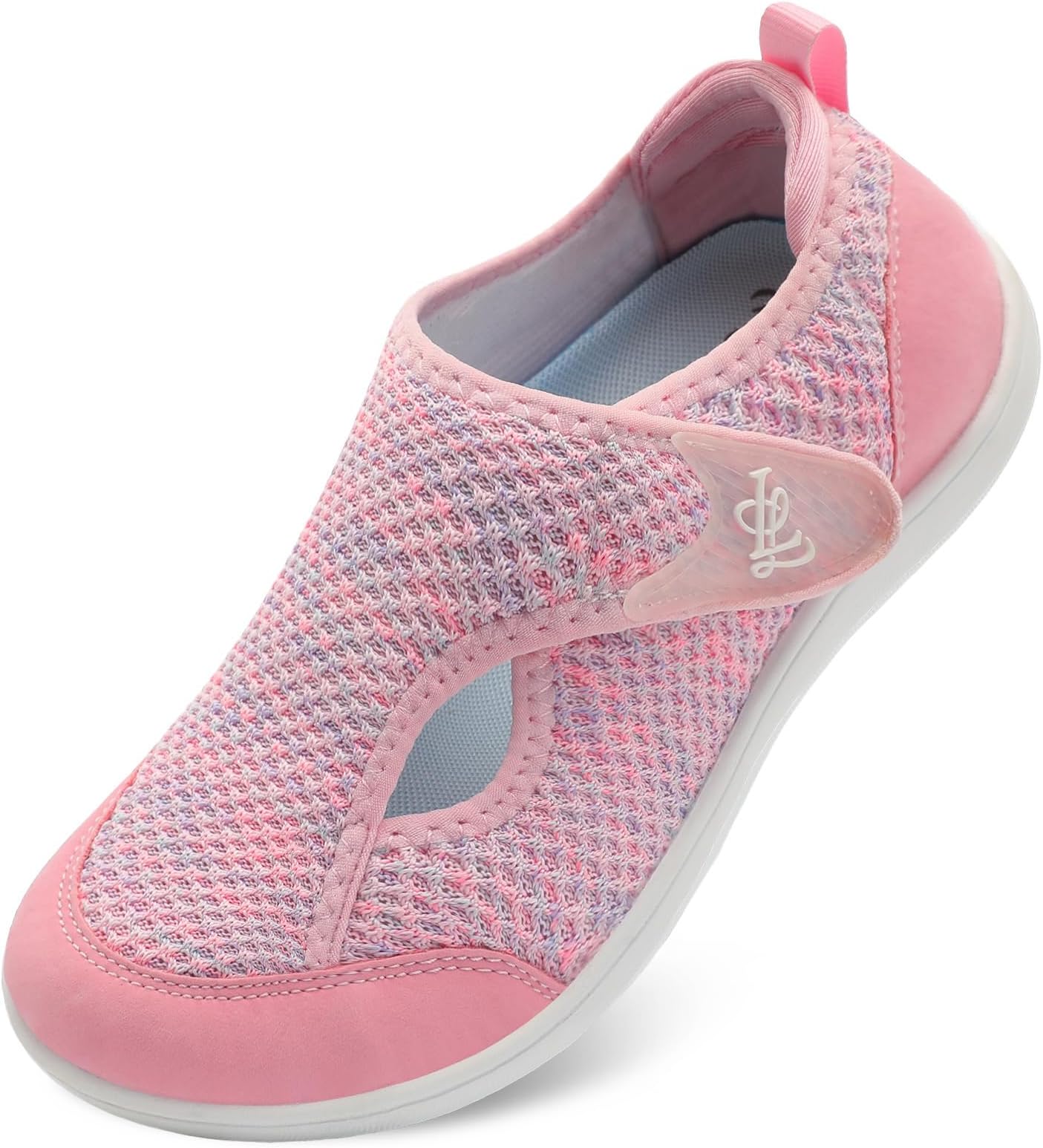 LeIsfIt Womens Wide Diabetic Shoes Adjustable Barefoot Walking Shoes Breathable Zero Drop Sneakers for Wide Width Arthritis Edema Feet