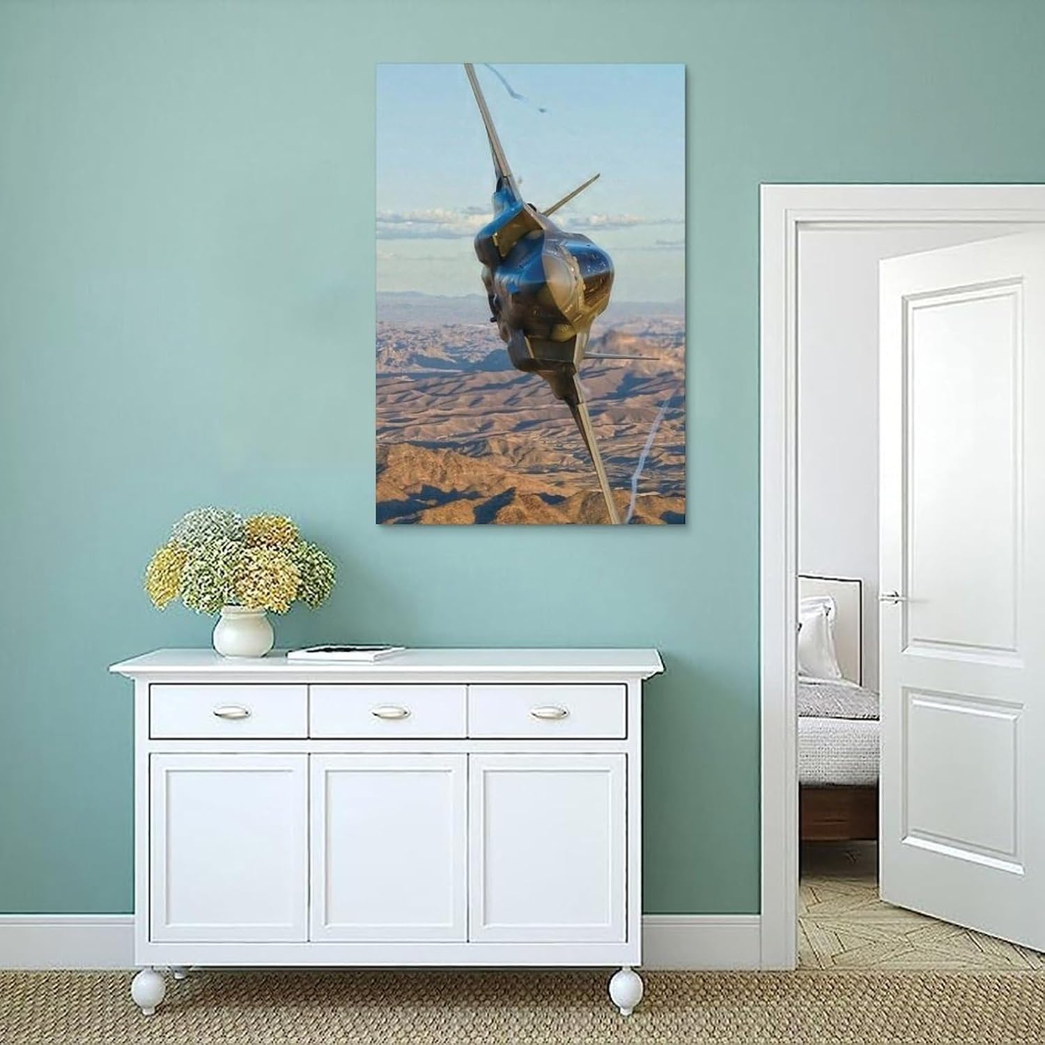 Military Poster F35 Jet Fighter Wall Art Airplane 16x24inch Unframe-style image 4