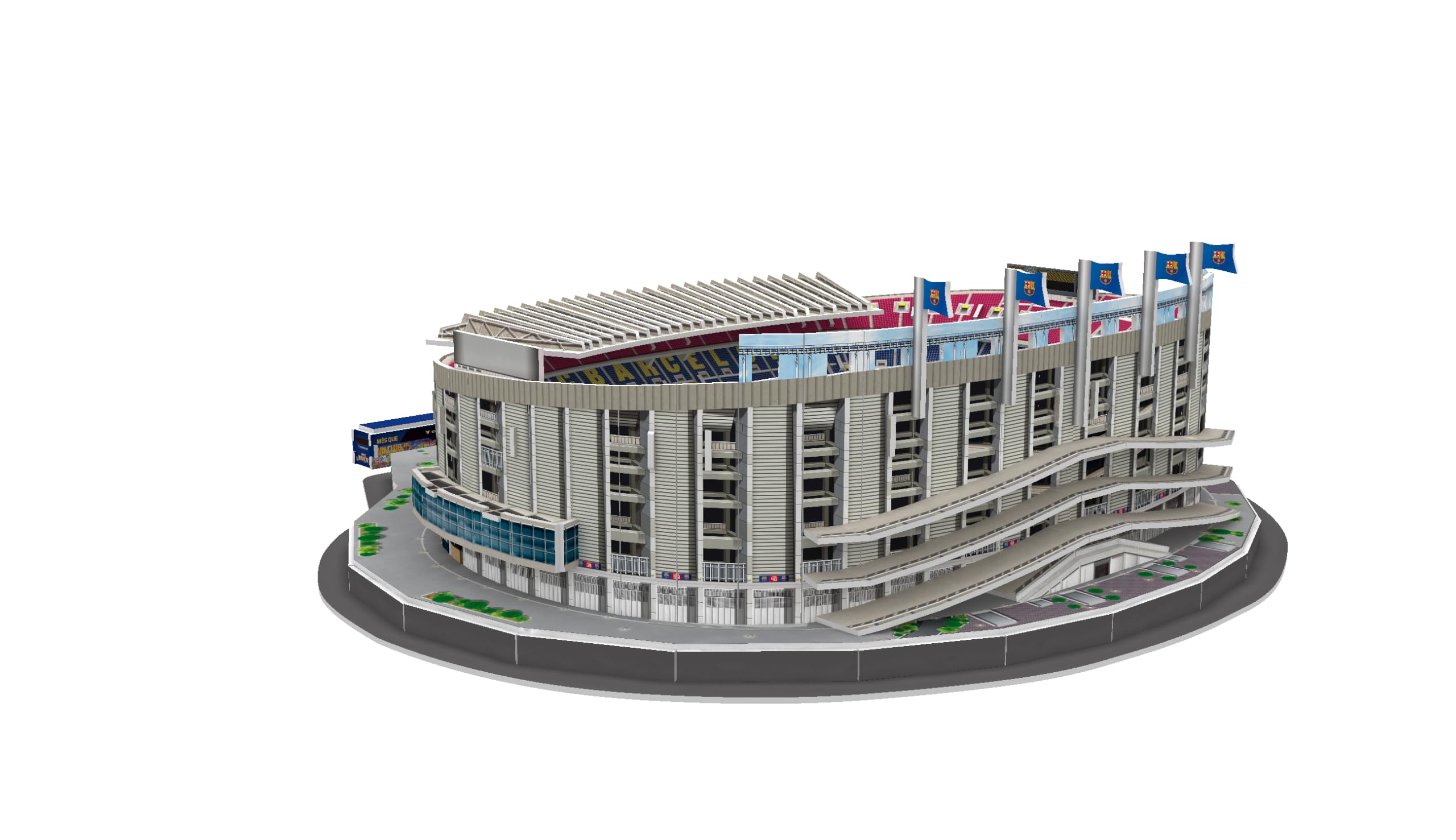 Eleven Force EF16423 Statuina Stadio Spotify Camp NOU (FC Barcelona), Collezionabili per Esposizione, Idea Regalo, Giocattoli per Bambini e Adulti, Fan di Calcio BANDAI