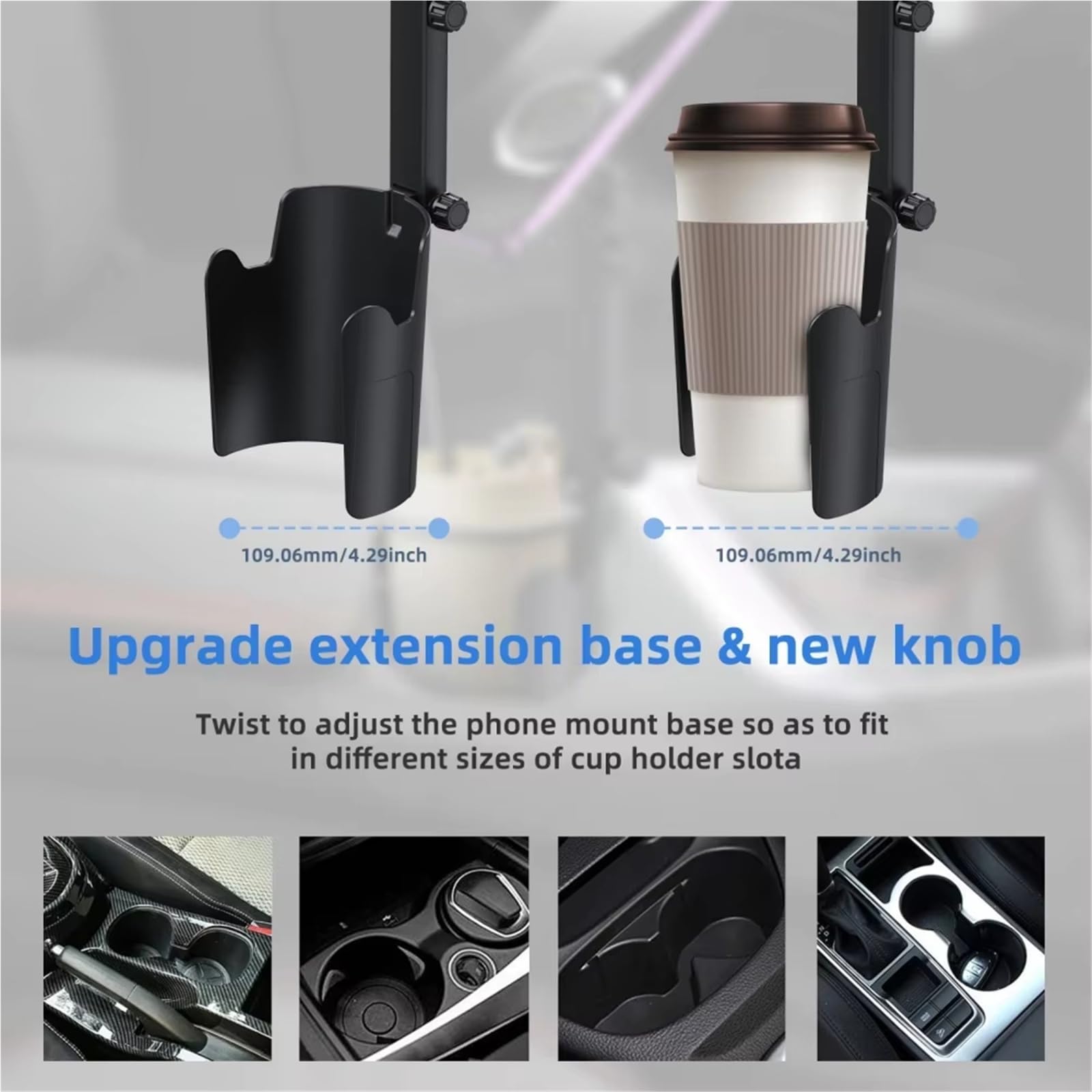 Supporto Per Telefono Per Tazza 2 In 1 Supporto Per Telefono Universale Per Tazza Con Collo Lungo Supporto Per Telefono Cellulare Con Rotazione A 360° Porta Bottiglia Auto