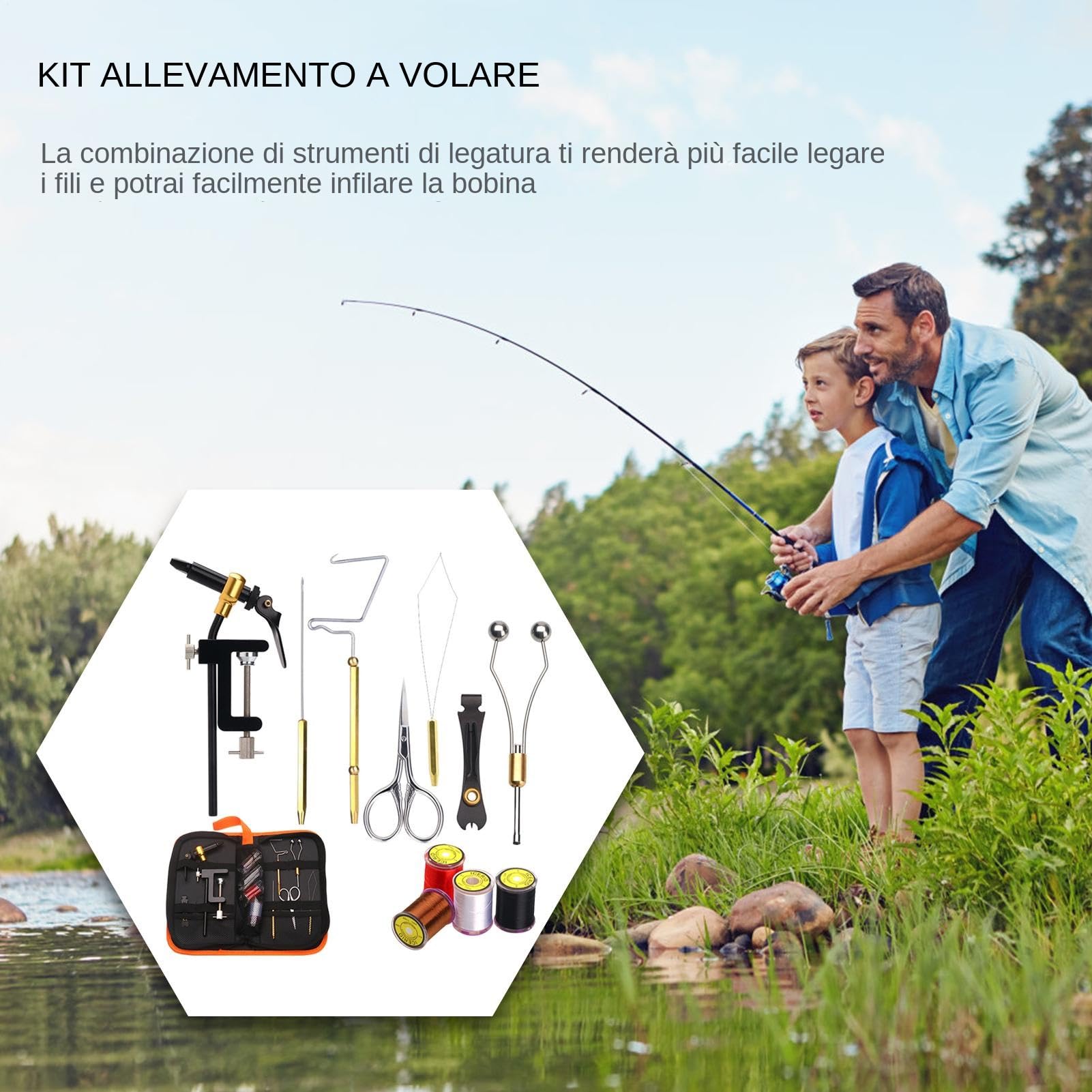 Kit Herramientas Pesca Con Mosca Robusto, Multifuncional, Equipo De