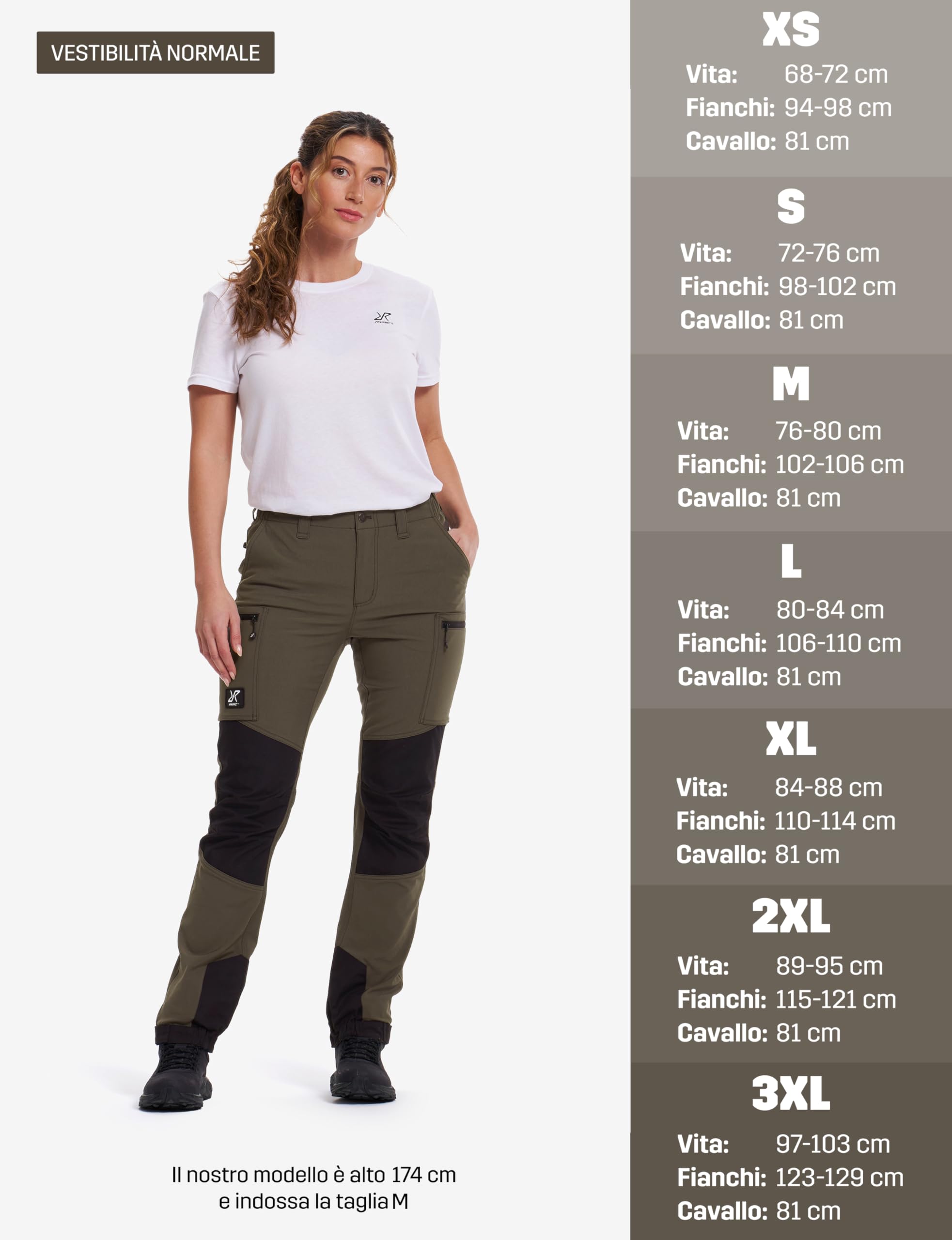 RevolutionRace Nordwand Stretch High-Waist Pantaloni Outdoor da Donna, Pantaloni per L'escursionismo e Attivitá all'Aria Aperta, da Trekking e da Lavaro, Robusti e Resistenti