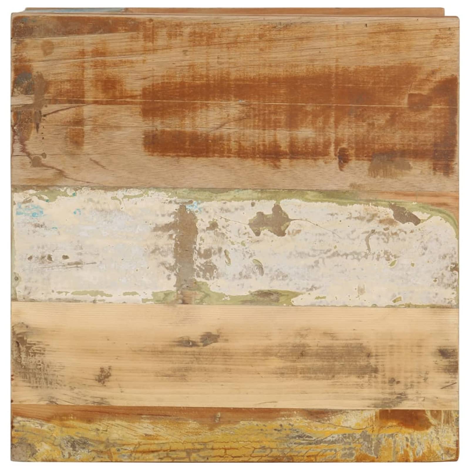 Homgoday Stolik kawowy 45 x 45 x 40 cm, stolik pomocniczy z litego drewna, stolik z odzysku, stolik końcowy kanapa herbata akcent sofa stolik do salonu, recepcji dla gości, sypialni i mebli biurowych
