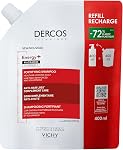 Vichy Fortifying Shampooing, Dercos Energy+ Shampoing capillaire avec Niacinamide & Vitamine E à protéger, Fortifier, Thicken, & Renforcer les cheveux. Réduire le frisottis et la rupture des cheveux. 400mL