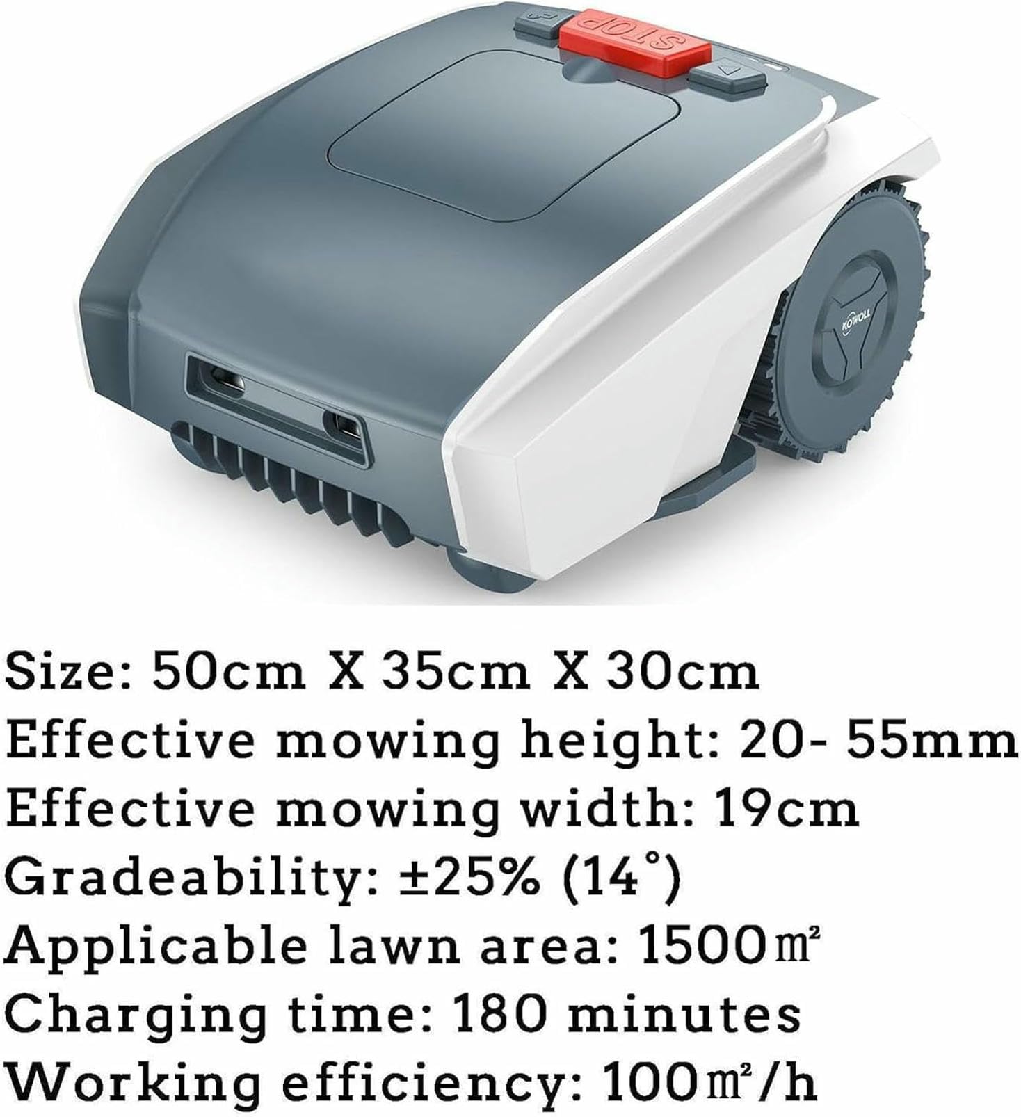 Tondeuse robot sans fil — vue 2
