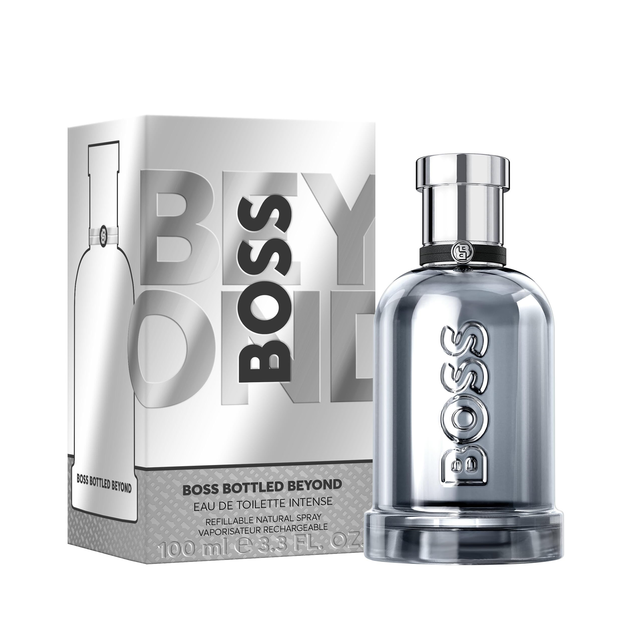BOSS Bottled Beyond Eau de Toilette Intense – Fragranza floreale con note di Cuoio da uomo – Con note di Assoluta di Fiore d'Arancio e Cuoio – Fragranza a lunga tenuta