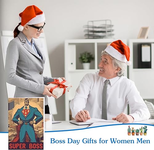 Miniatura 3 de PETCEE Tarjeta divertida del día del jefe para el súper jefe de un empleado, tarjeta de regalo del día de los jefes nacionales para hombres, jefes,