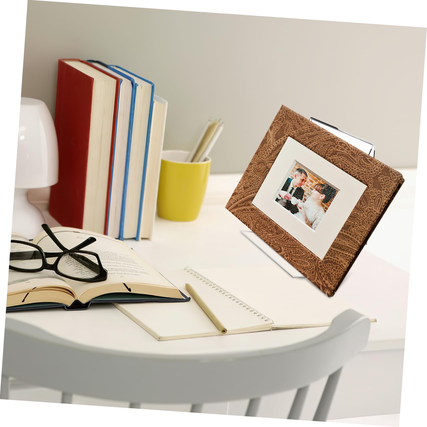 Operitacx 2 Sätze Acryl Buchständer Teilig Transparentes Design Für Bücher Flyer Und Broschüren Stabiler Tischaufsteller Für Im Büro Und Zuhause 8 Stücke * 2