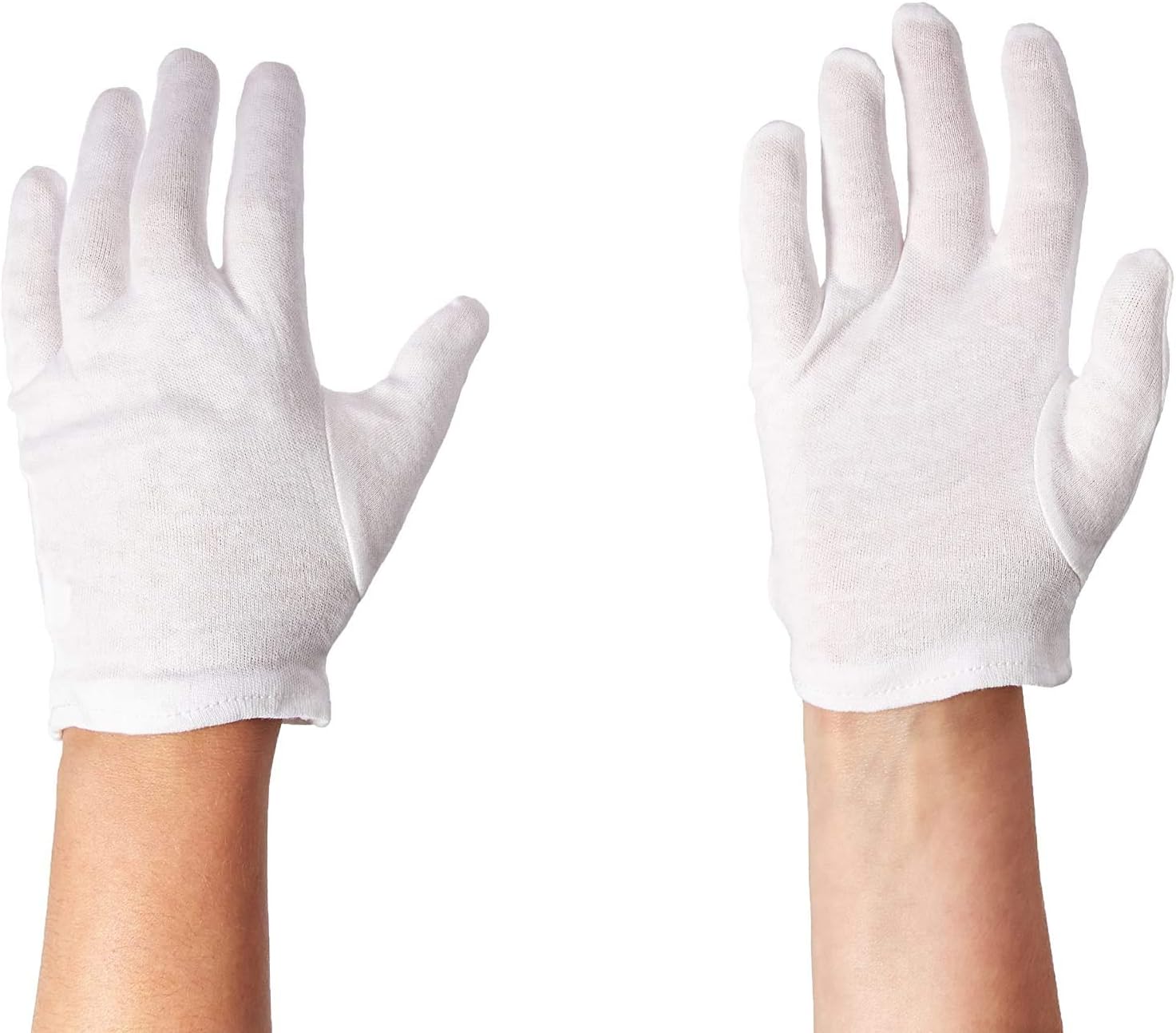 MEYAGA 100% White Soft-Hand Cotton Moisturising Gloves