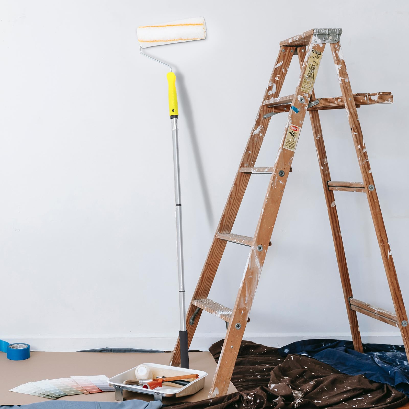 Per Pittura in Microfibra Per Pittura Staccabile Rulli Per Professionali Per Soffitti e Superfici Leggero e Comodo Da Usare Per Verniciatura Uniforme