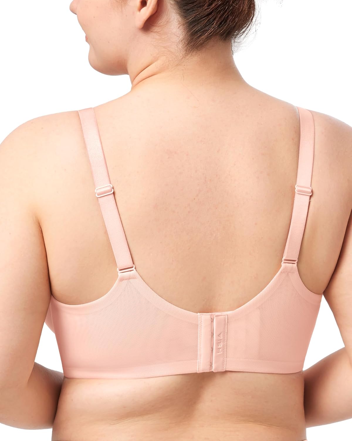 HSIA Minimizer Bra for Women - Air Mesh T-Shirt Full Coverage Seamless Bra Plus Size Underwire Padded Bra for Large Bust - Image 3