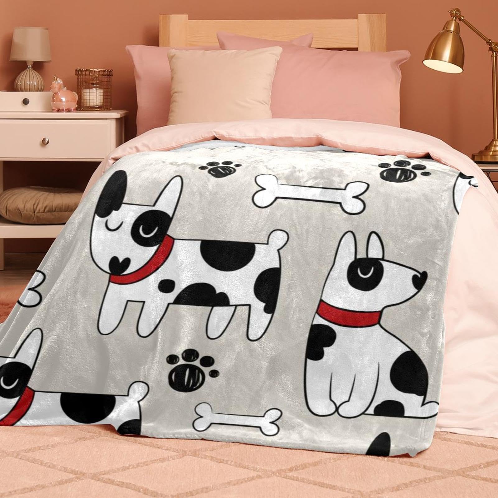 Couverture Polaire Chien Dalmatien Couverture Microfibre Chaude Et Douce Jeté De Canapé Couverture 150×200cm