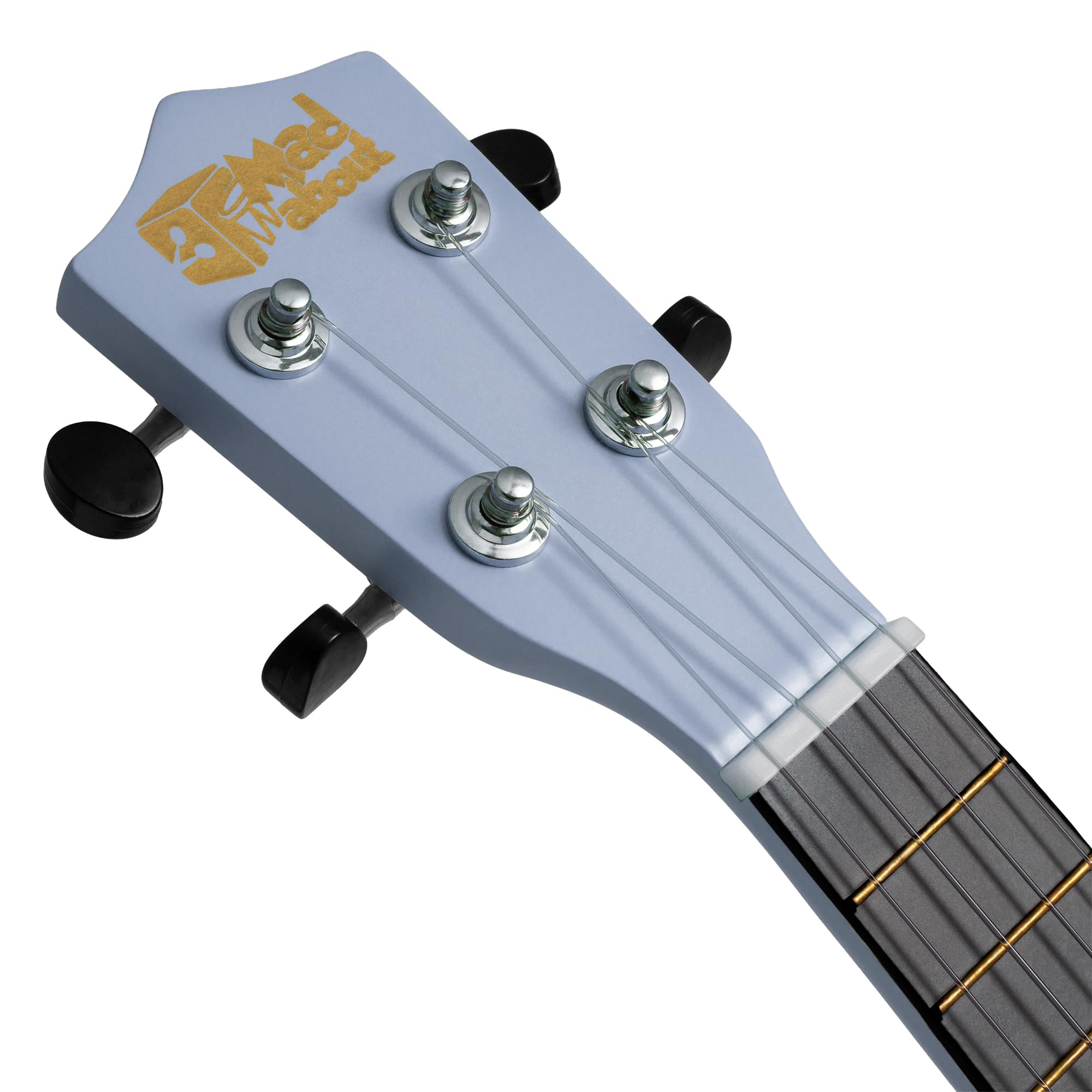 Mad About SU8 Ukulele Soprano - Blu Lavanda con Custodia Gig, Plettri e Corde di Ricambio - Ideale per Scuole e Principianti, Include Corde Nero Carbonio per una migliore accordatura