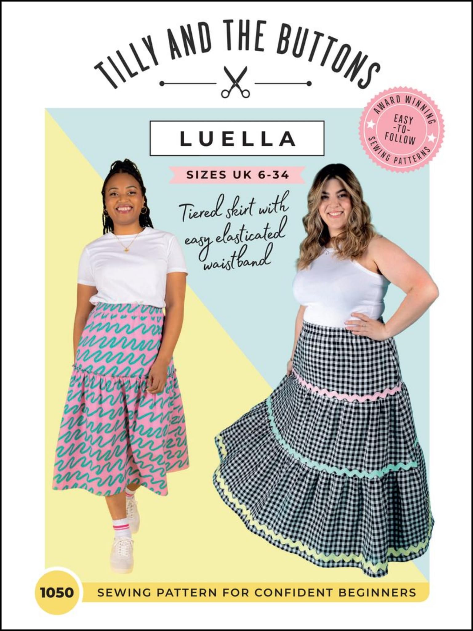 Tilly And The Buttons Multi Luella Skirt Sewing Pattern Uk 6-34