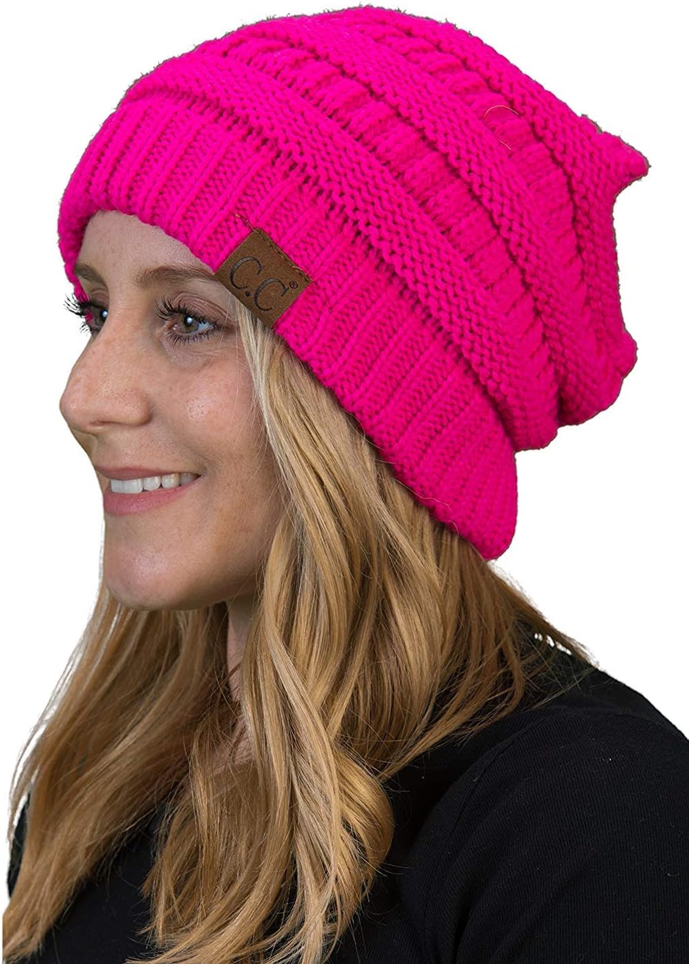 Funky Junque Skull Cap Beanie for Women - Womens Winter Hat Knit Slouch Style, Warm, Soft Unisex Cold Weather Mens Beanies - Image 3