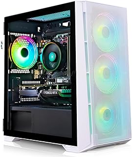ADMI Gaming PC - Intel i5 12400F - RTX 5060 8GB - 16GB DDR4-1TB NVMe - X= Airflow RGB (White) - WIFI - No Operating System