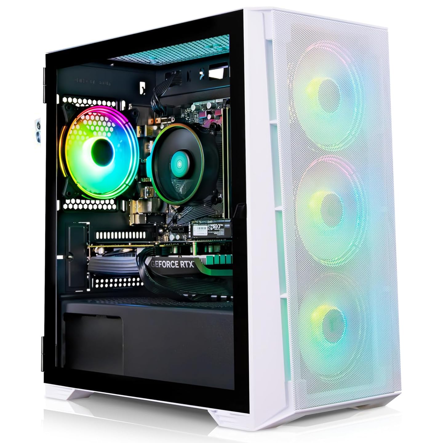 ADMI Gaming PC: AMD Ryzen 5 5600G CPU • 16GB DDR4 • 1TB NVMe • WiFi • Air Mesh White Gaming Case • Windows 11