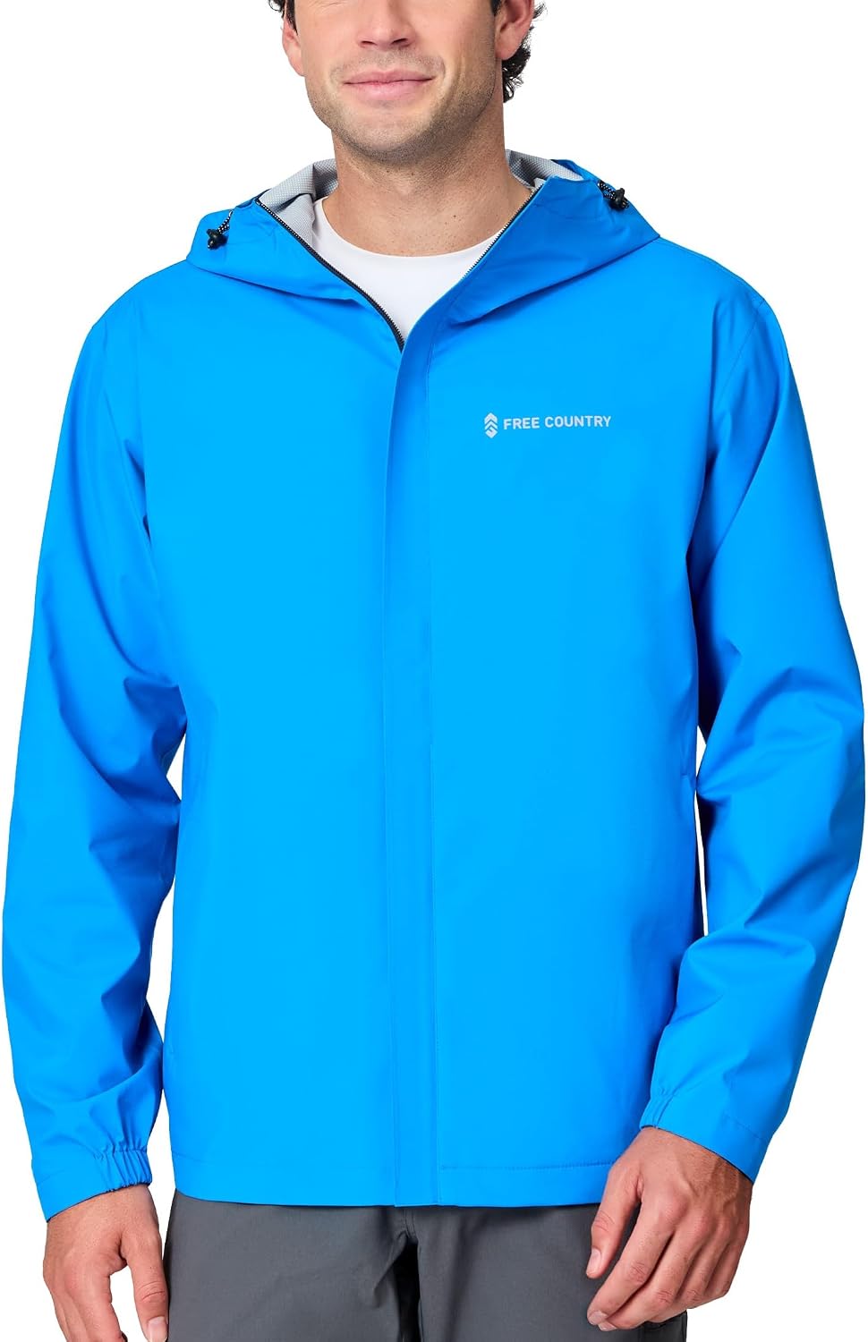 Free Country Men's Waterpoof Rain Jacket X2O Windproof and Adjustable Hooded Jackets Raincoat for Hiking Running | Spectator