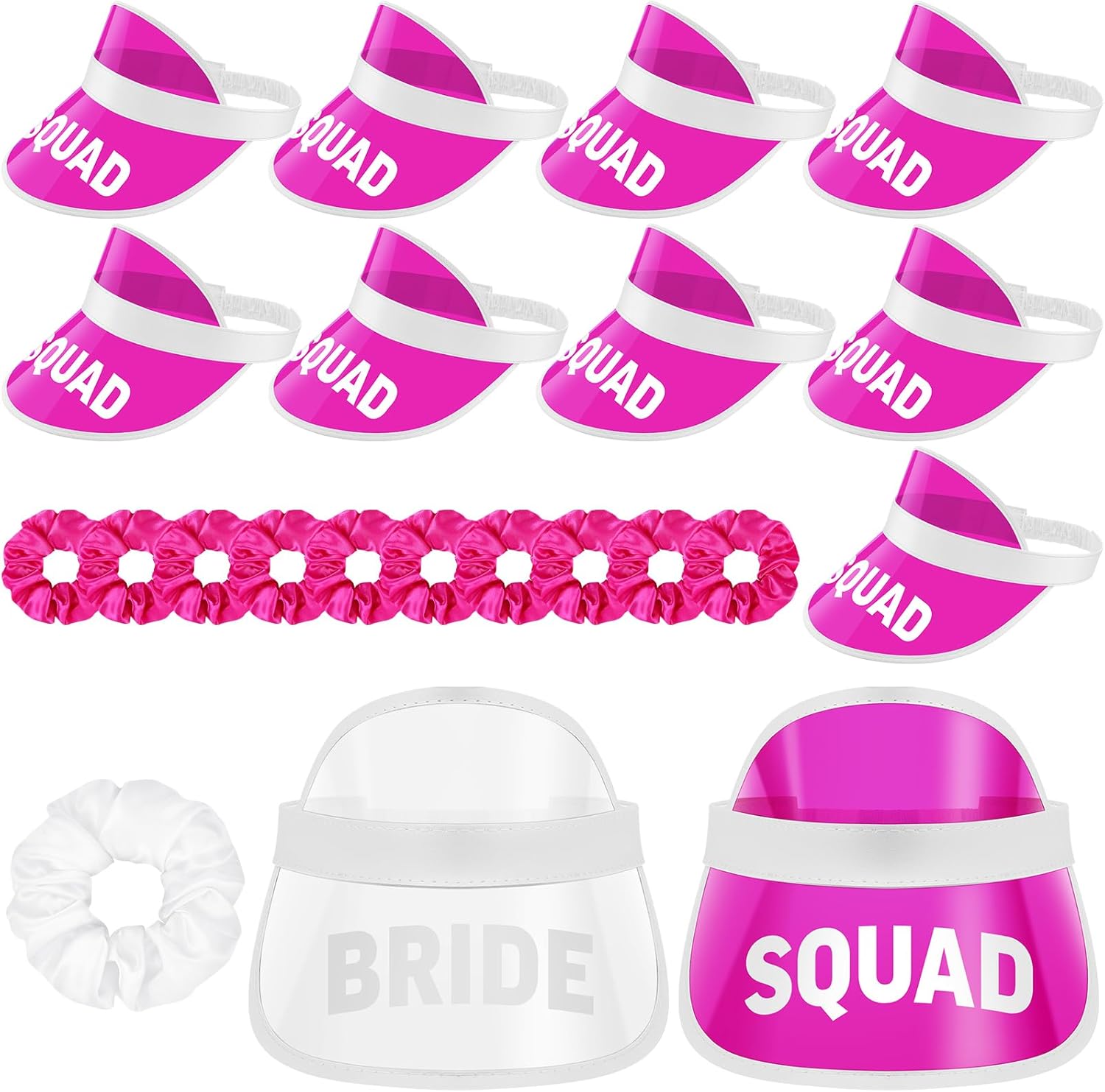 22 Pack Bachelorette Visors for Bridal Party Bride Sun Visors with