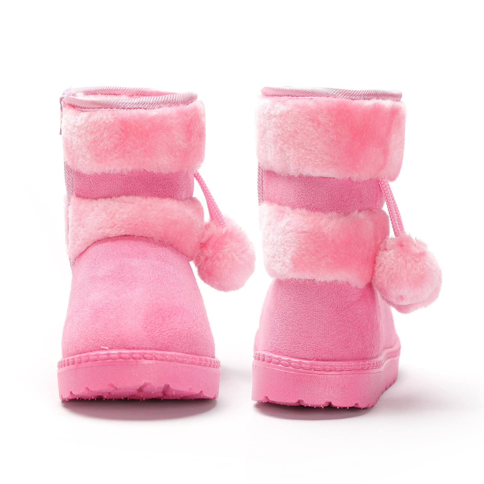 Yeeteepot Bambine e Ragazze Carino Stivali da Neve Calda Foderati Stivaletti Inverno Morbide Piatto Stivali Bambini Pelliccia Antiscivolo Boots