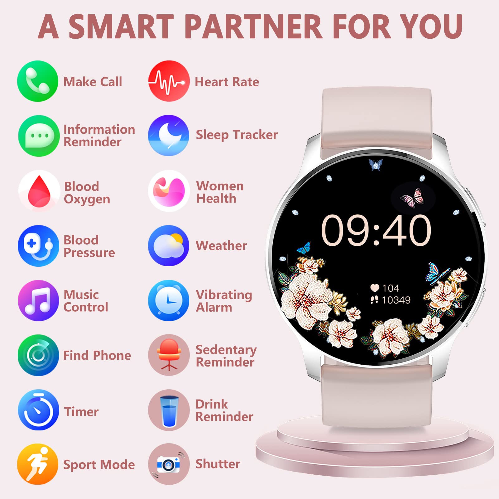 Smartwatch dla kobiet i mężczyzn Fitness I50