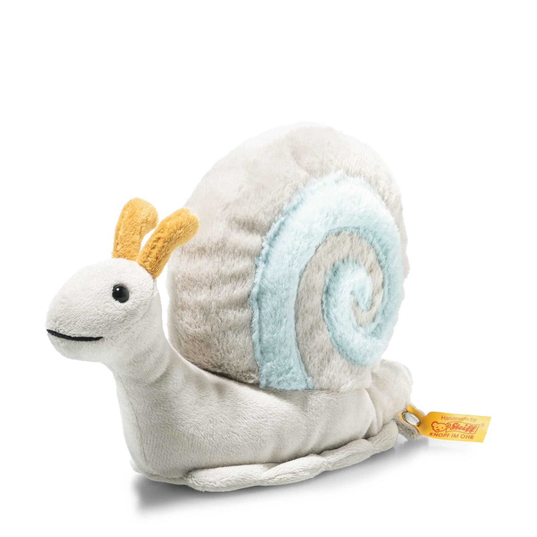 Steiff Snailly Snail 20 Cm, Soft Cuddly Friends, Stuffed Animal Snail, Fluffy Plush-Toy For Playing & Cuddling, Teddy Made Of Cuddly Soft Plush For Gentle