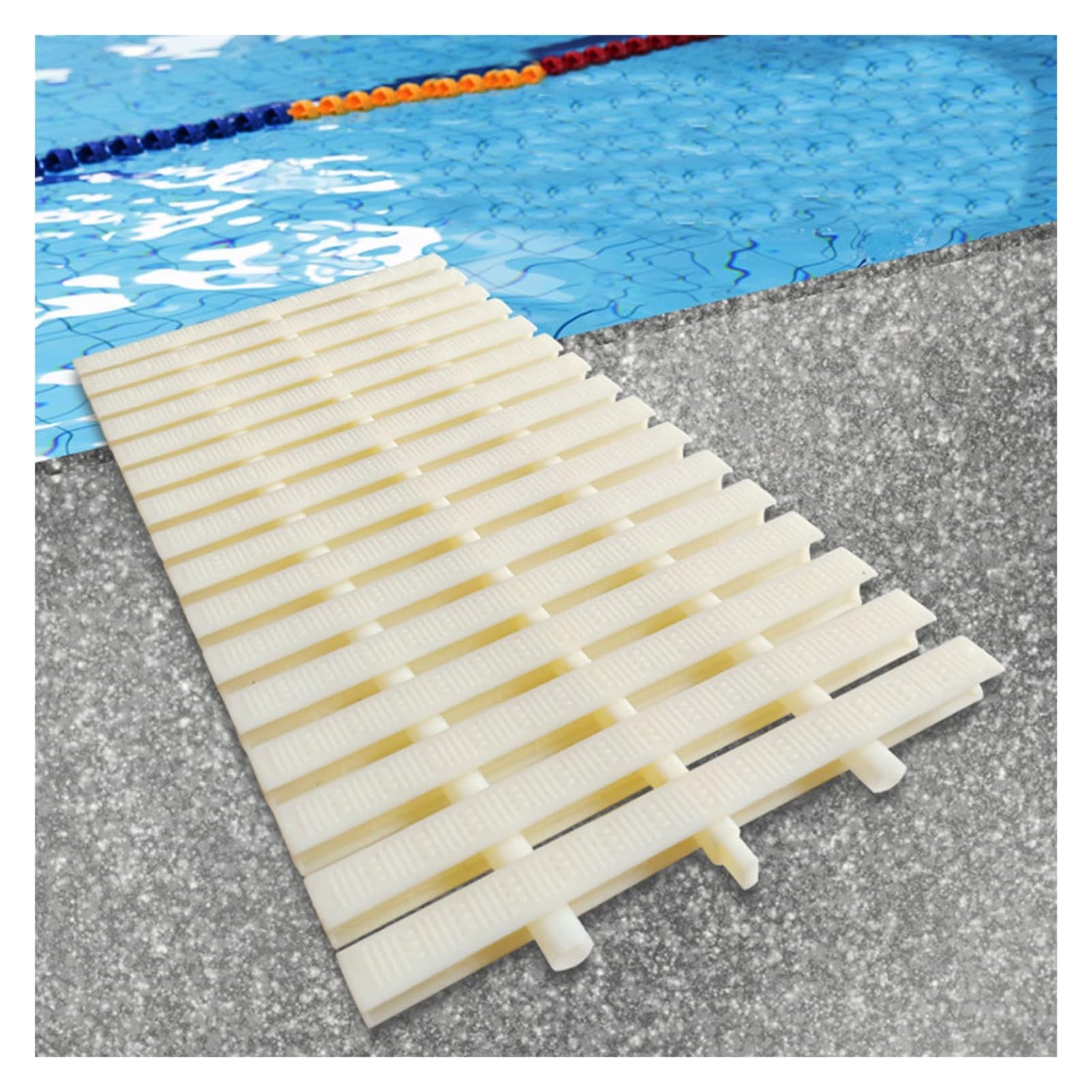 GJMSSMY 360° Rotating Drainage Overflow Grate, Splicable Gutter Grille for Walkways & Yard Fences, 20x100CM, 4 Pack - Efficient Water Drainage Solution
