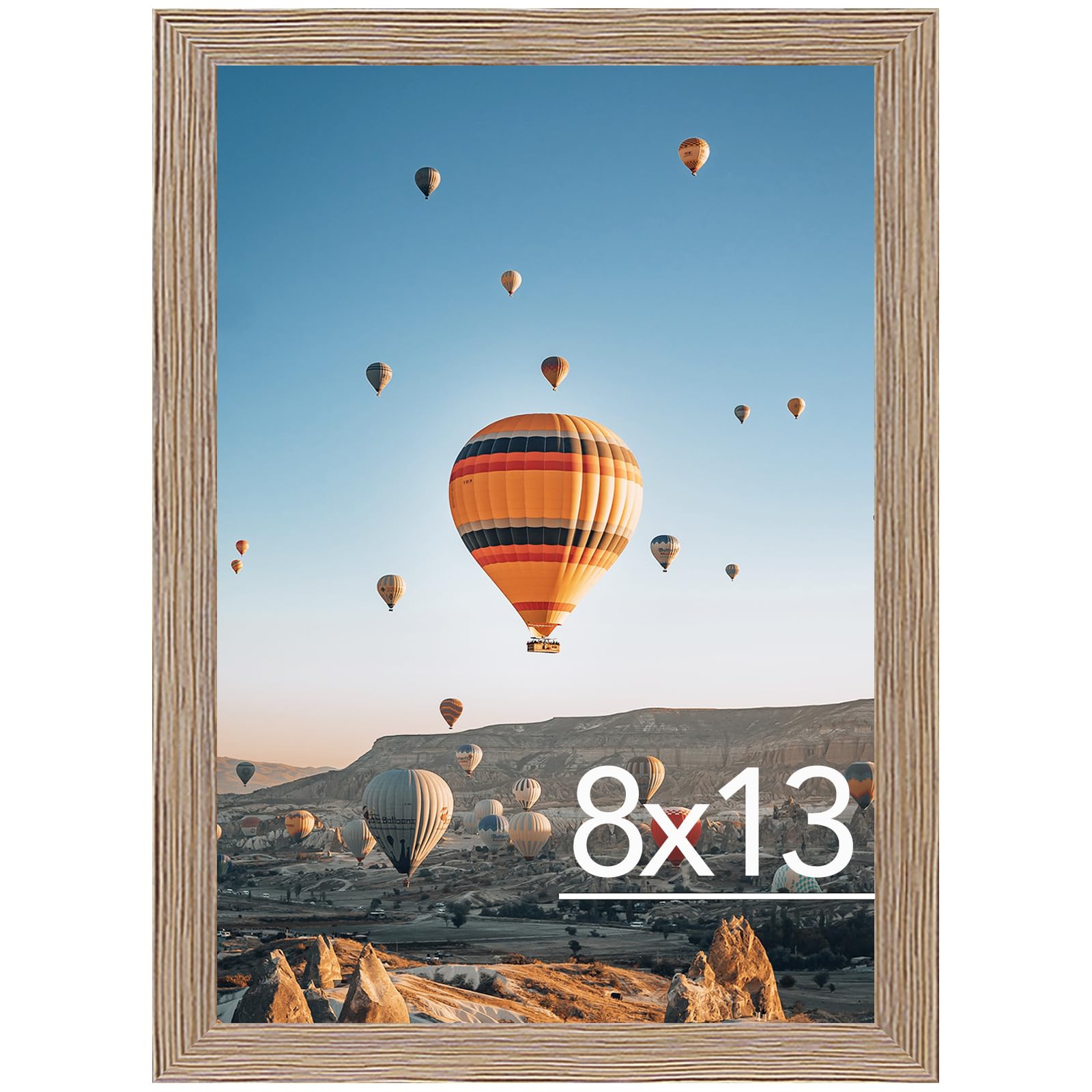 Amazon.com - JCJMY 8x13 Picture Frame Rustic Brown for Wall