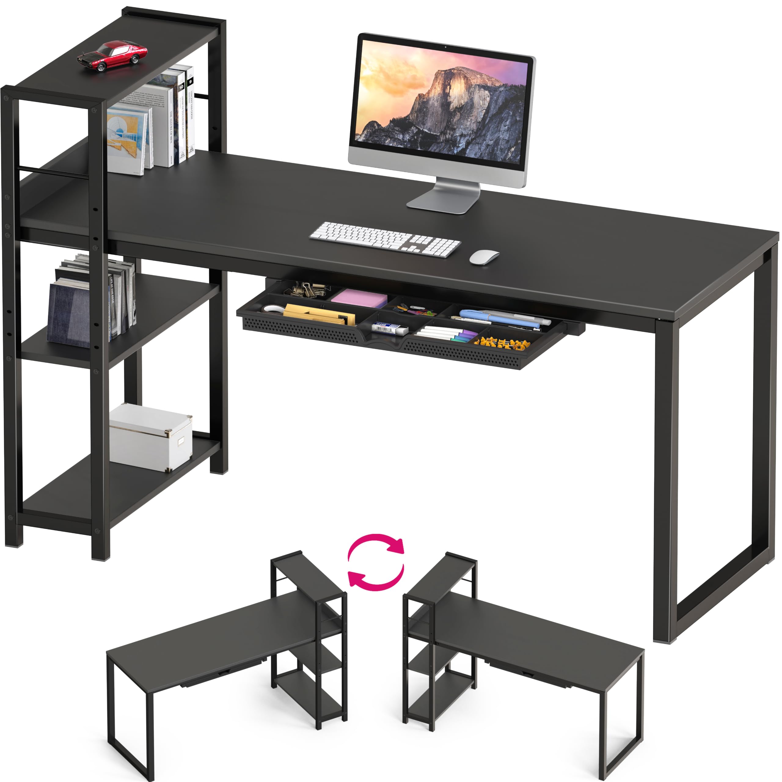 Amazon.com: SHW 46-Inch Home Office Mission Computer Desk with