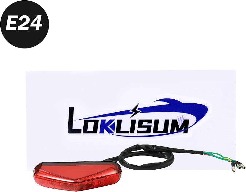 LOKLISUM LED Motorkerékpár Hátsó Lámpa 12V 9 LED Féklámpa E-Jóváhagyott