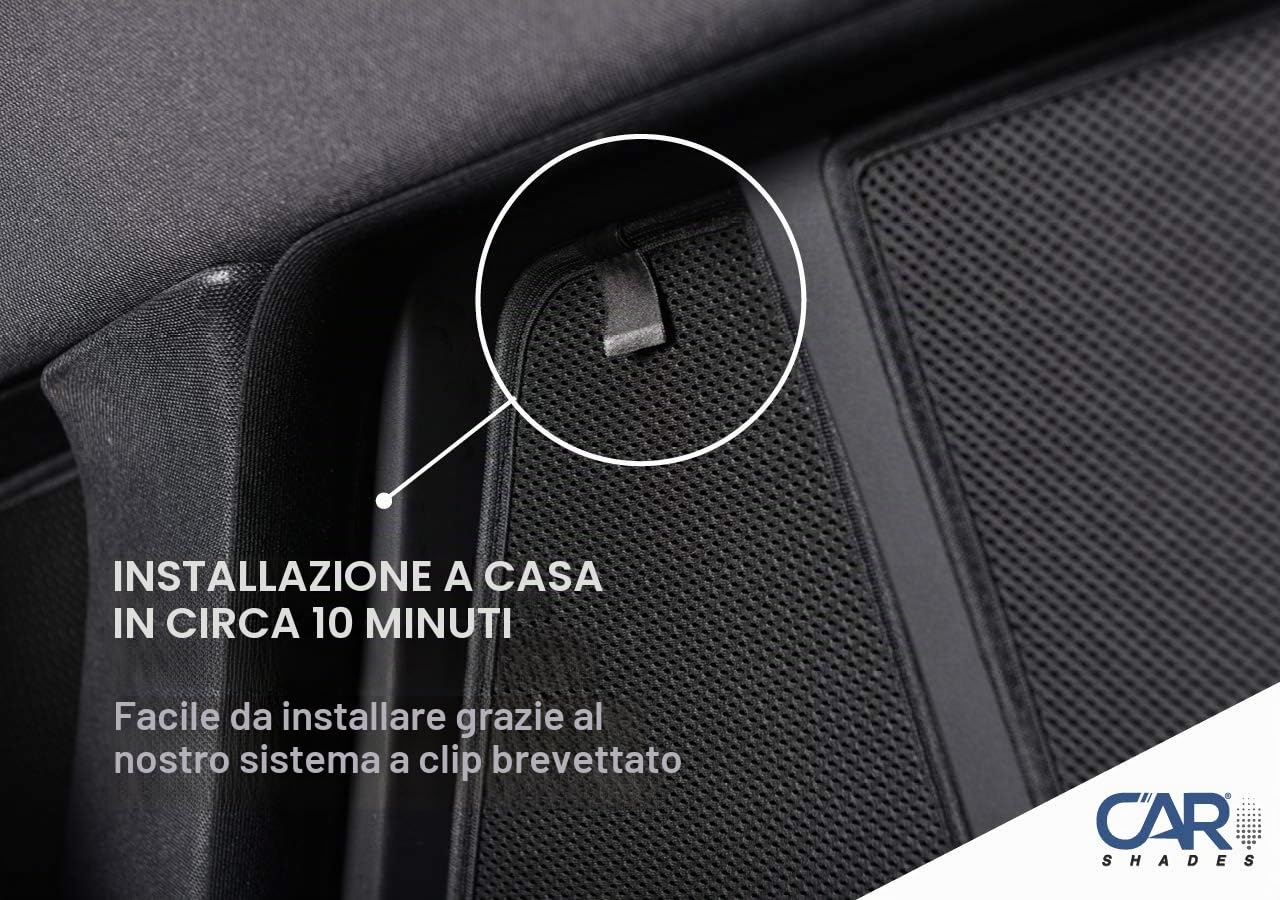 Car Shades Set (Porte Laterali Posteriori) Compatibile con BMW X1 F48 5-Porte 2015-2022 (2-Parti) Tendine Parasole su Misura