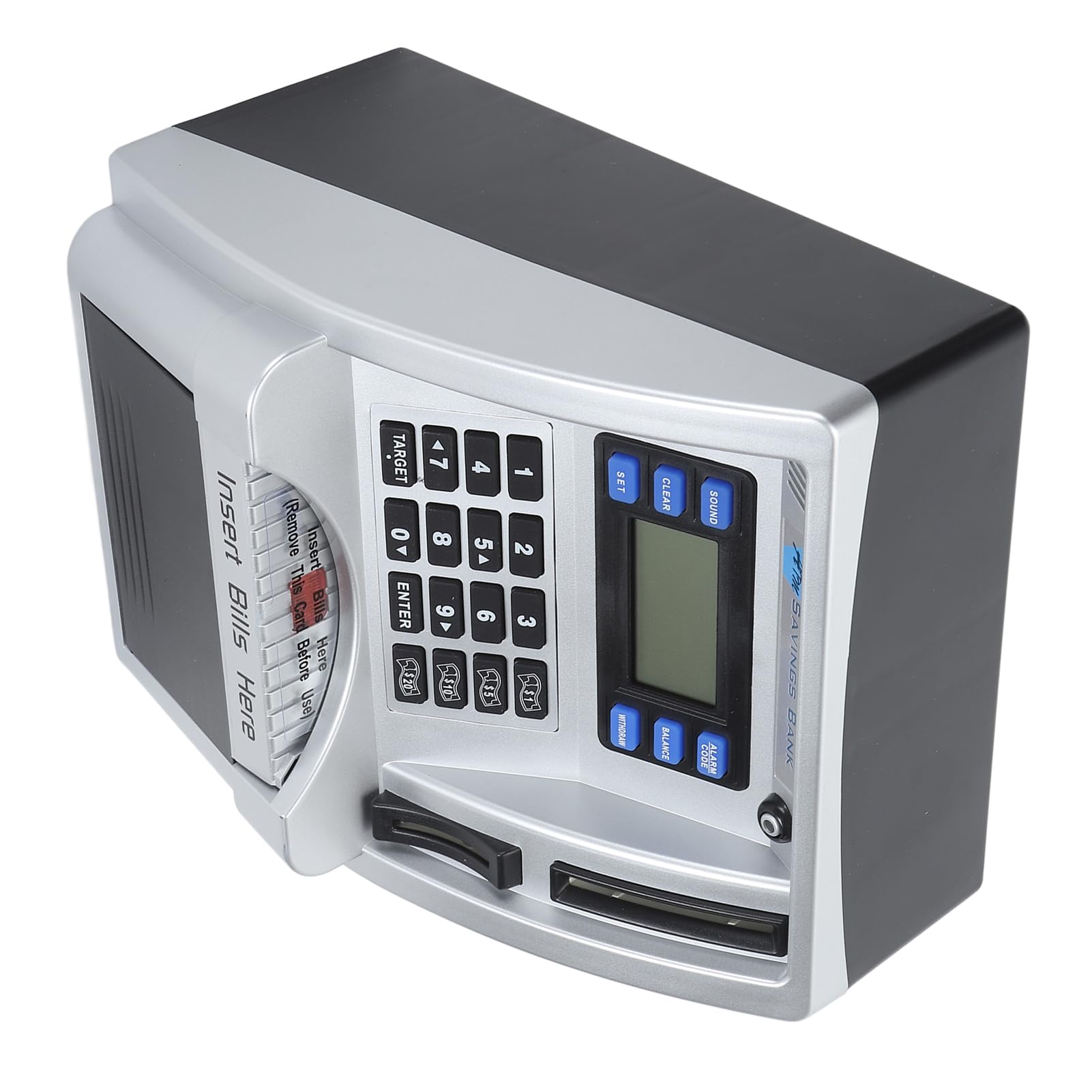 Jeffergarden Elektronisches Geldautomaten-Sparschwein für, Spardose mit LCD-Bildschirm, Sicherheits-PIN und Automatischer Zählung Zum Erlernen des Sparens