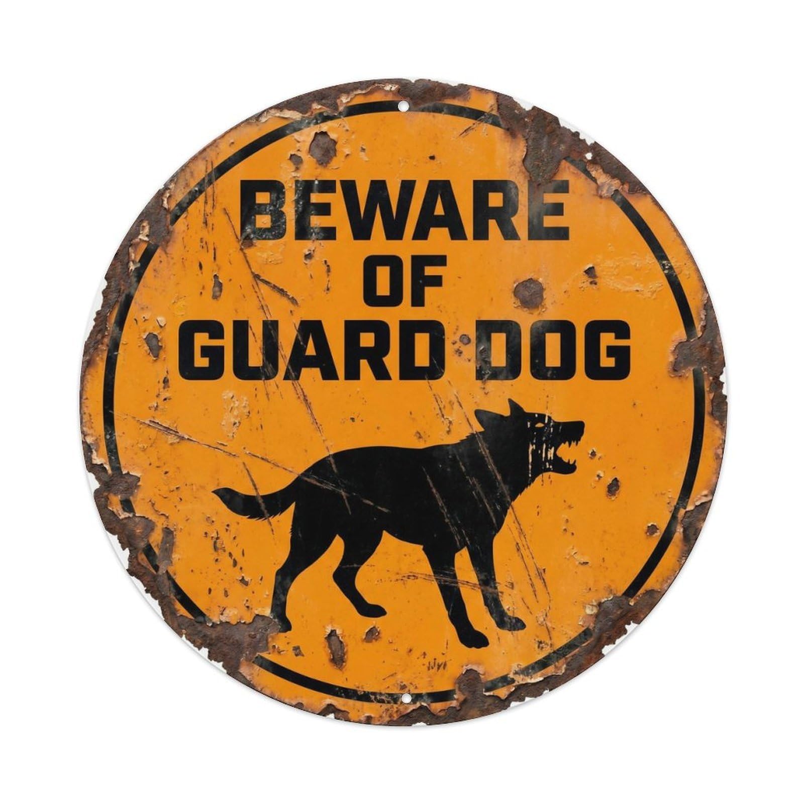 Beware of Guard Dog Funny Warning Notice Metal Tin Sign