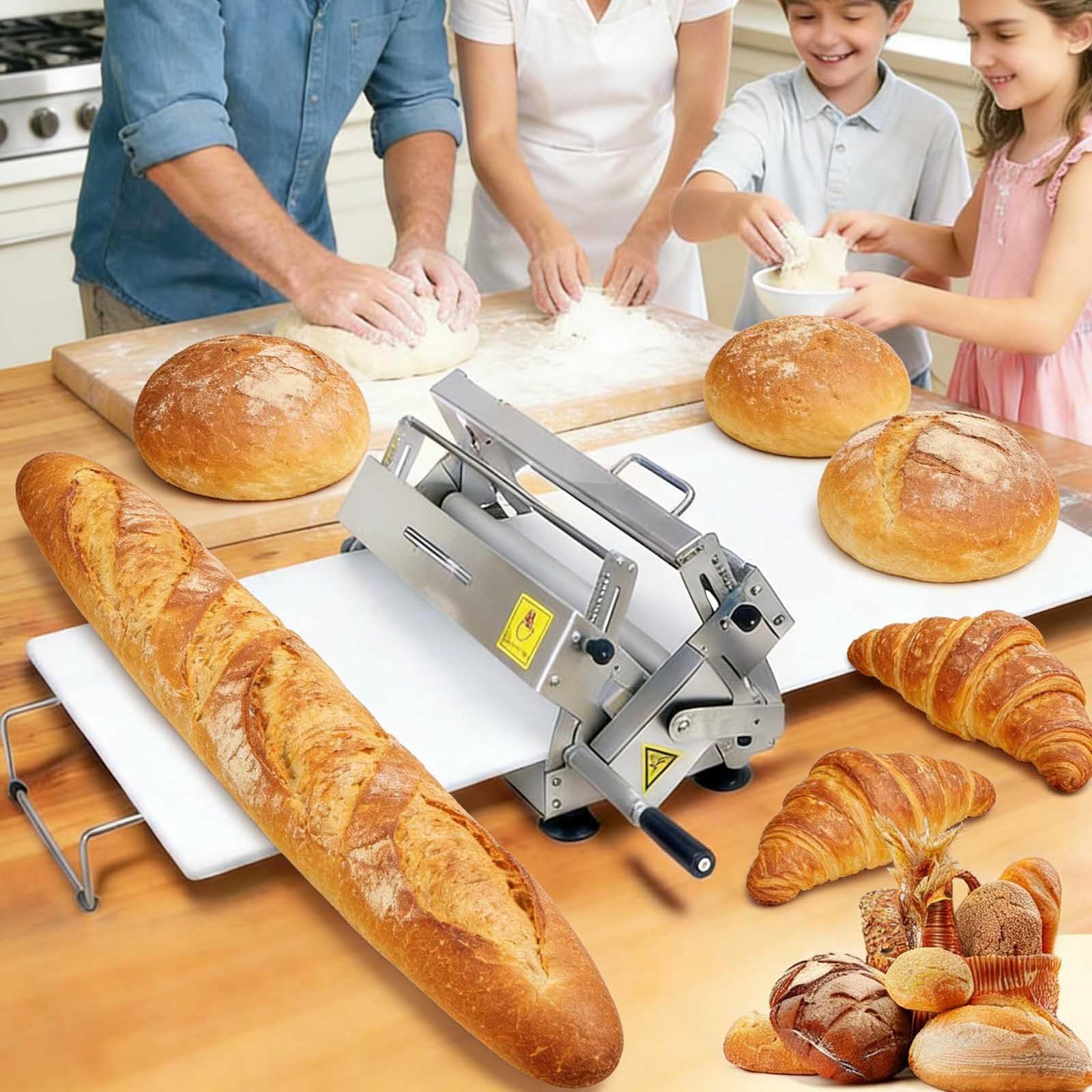 Teigrollmaschine – Manuelle Gebäckmaschine für Croissants, dänisches Gebäck, Blätterteig und Tartekrusten – ideal für private und gewerbliche Backarbeiten