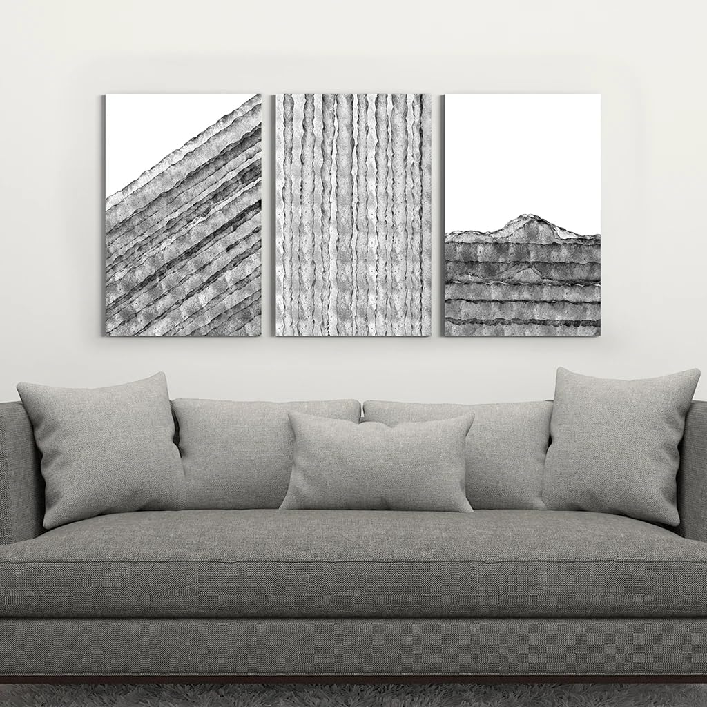 GOSRD Canvas Painting Abstract Wall Art Modern Minimalist Style Poster Prints For Lliving Room Home Interior Decoration(30x50cm-3Pcs)