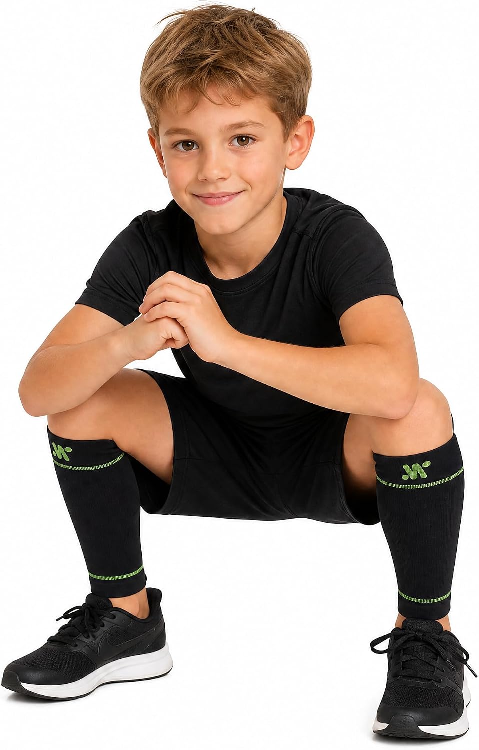 Calf Compression Sleeves 20-30 mmHg Kids & Teens Shin Support Circulation image 4