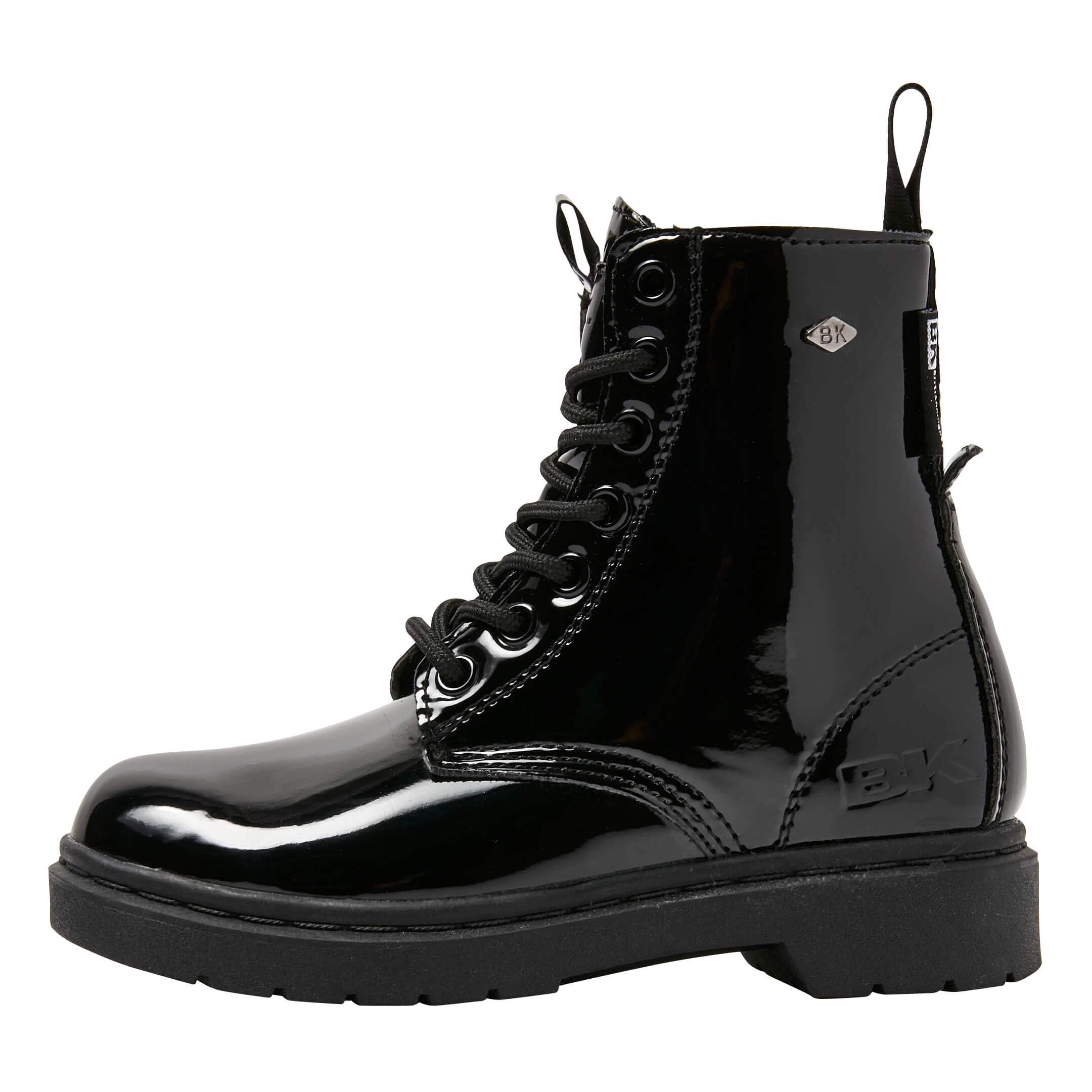 British Knights B46-3601-01 Women’s Sneaker, Schwarz Glänzend, 3 UK