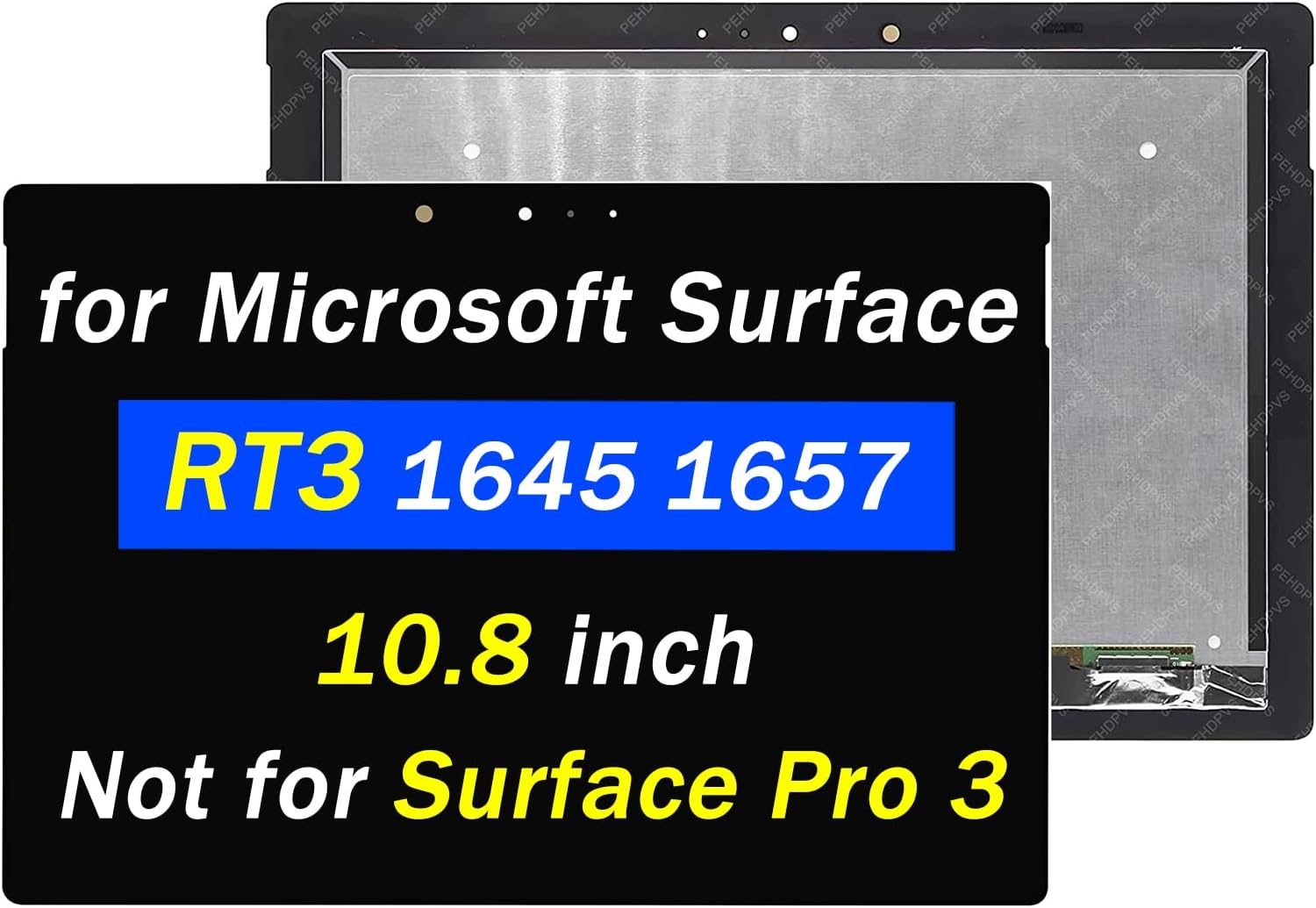 Screen Replacement for Microsoft Surface RT3 1645 1657 RT3 1920x1280 10.8 inch LCD LED Display Touch Screen Digitizer Assembly (Not for Surface Pro 3)