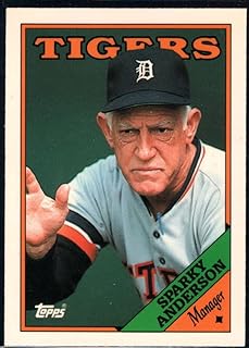 1988 Topps Tiffany #14 Sparky Anderson NM-MT Detroit Tigers Baseball