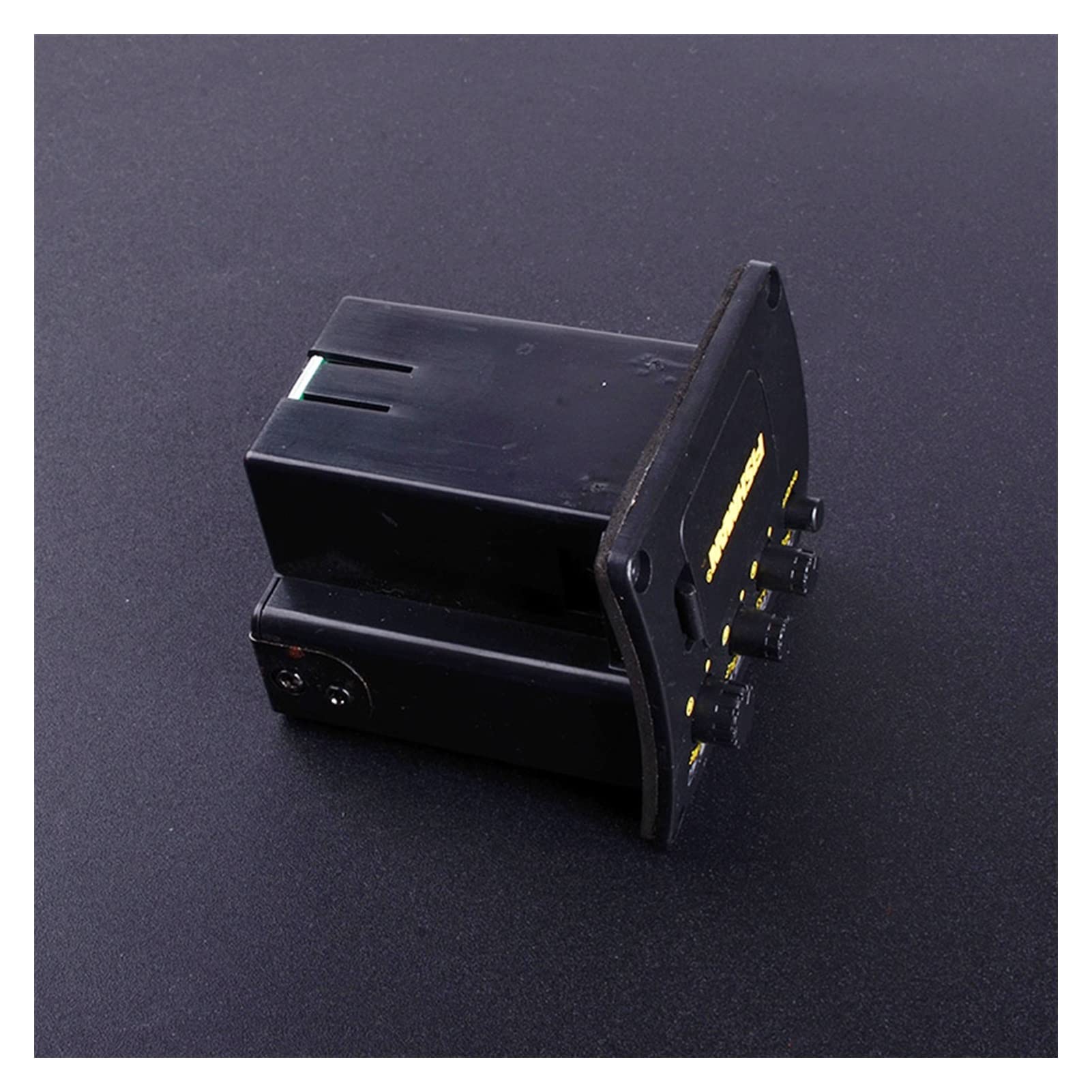 Preamplificatore per Chitarra Acustica A 2 Bande 6,35 Mm di Uscita in Ottone Copertura Endpin con Accordatore Folk Chitarra Piezo Pickup Pickup