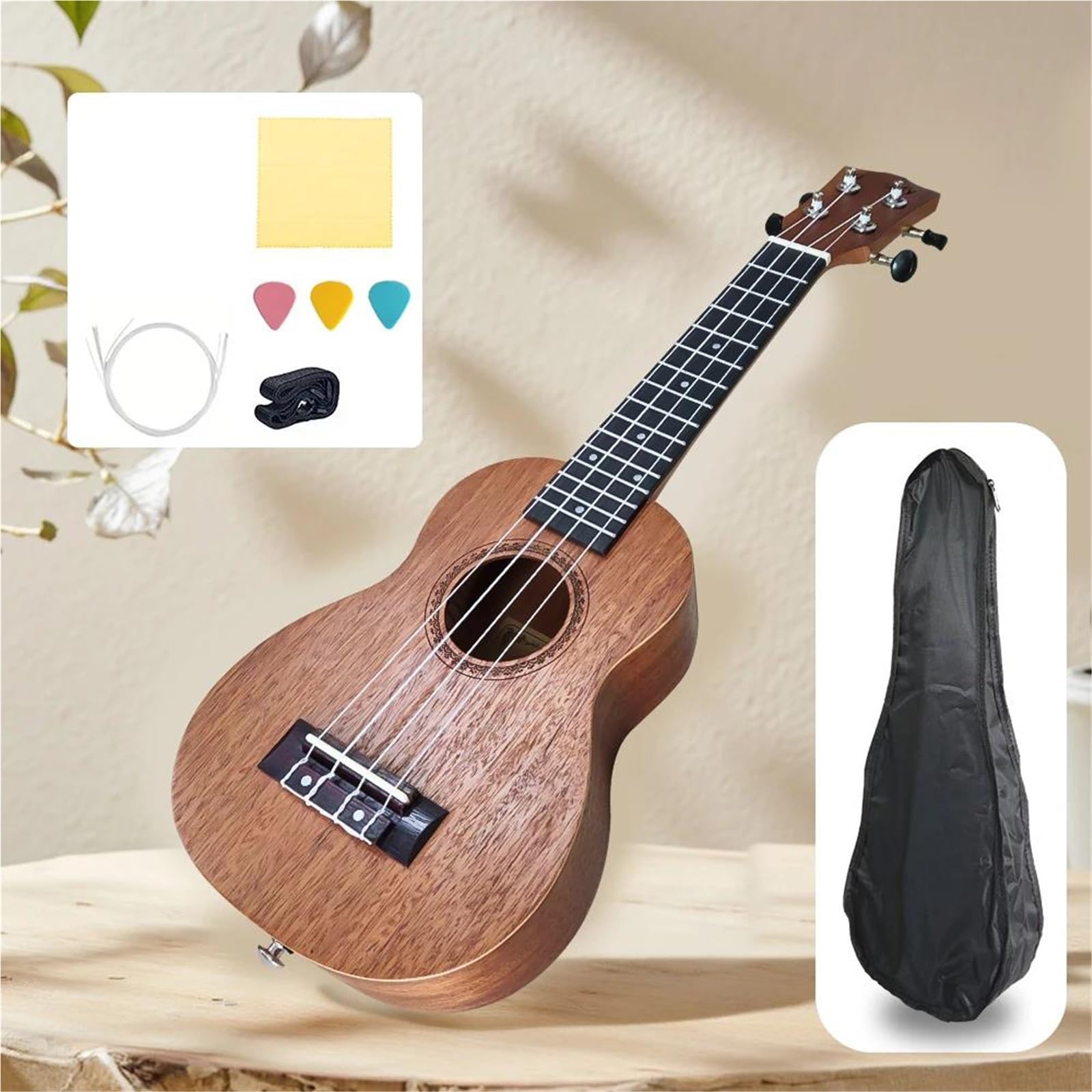 21 calowe Profesjonalne Ukulele Sopranowe | Drewno Sapele | Hawajska Gitara 4 strunowa Ukulele Dla Dorosłych