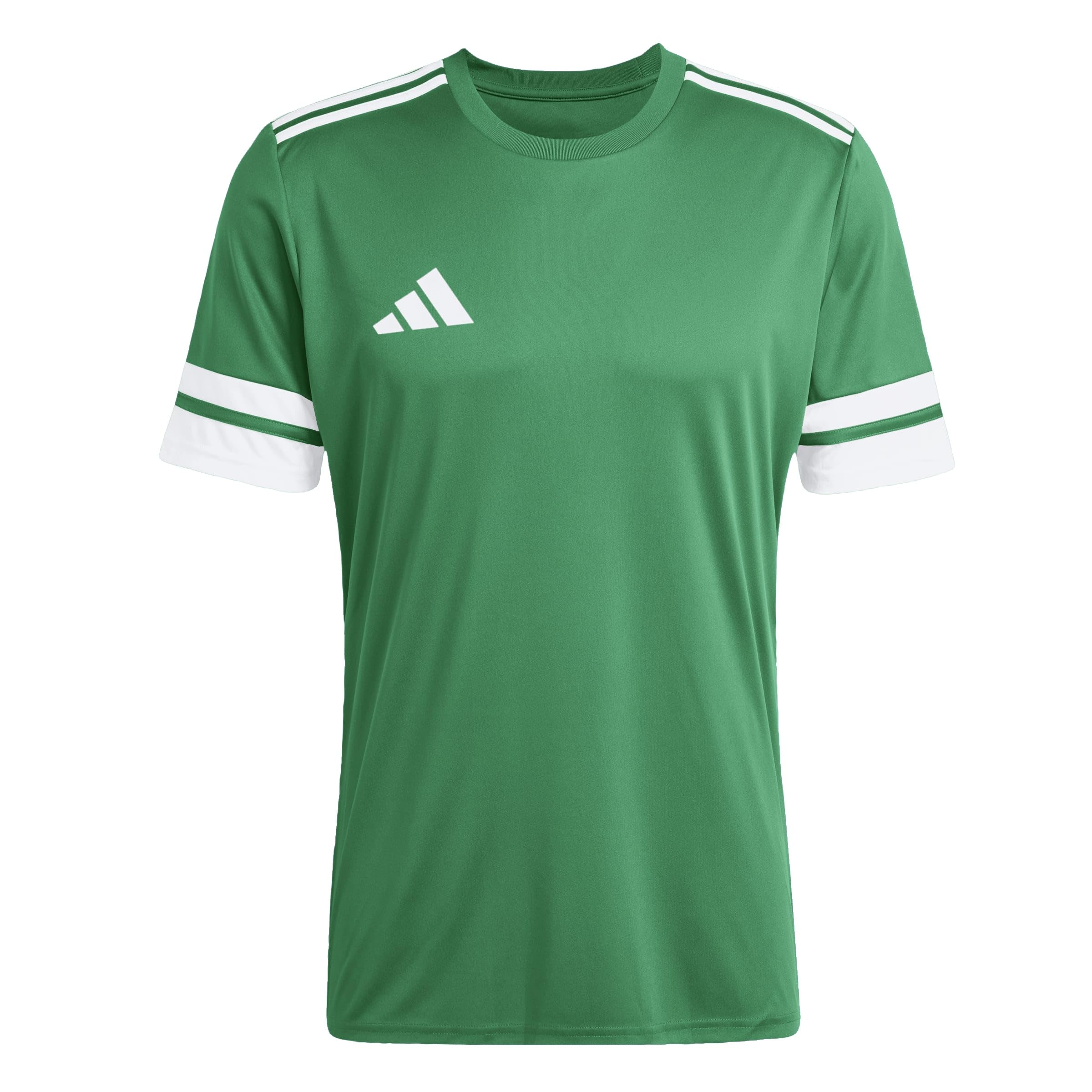 adidas Men's Squadra25 Jersey Short Sleeve Shirt, Team Green/White, XS