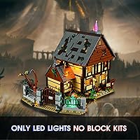 Vista 3 de Vaodest Luz LED para Lego Disney 21341 Hocus Pocus: juego de cabaña de las hermanas Sanderson, diseño y configuración compatible con el modelo 21341