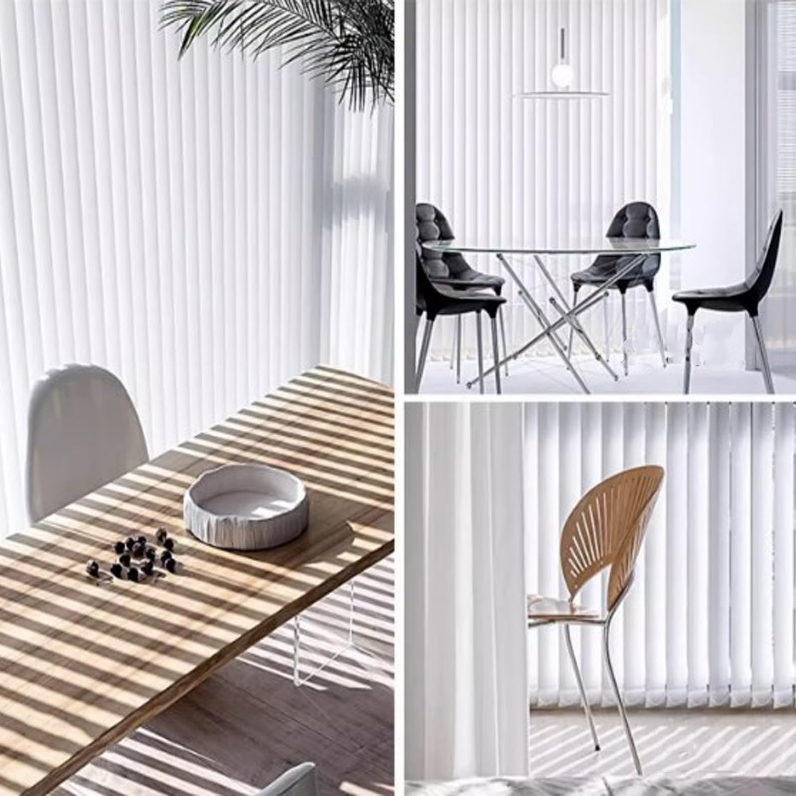 Kit Complet Store à Lamelles Verticales,Stores Verticaux Blackout,Rideau Coulissant,Anti-UV Protection de la Vie Privée,pour Maison Bureau,Personnalisable,Largeur×Hauteur (120cm x 130cm)